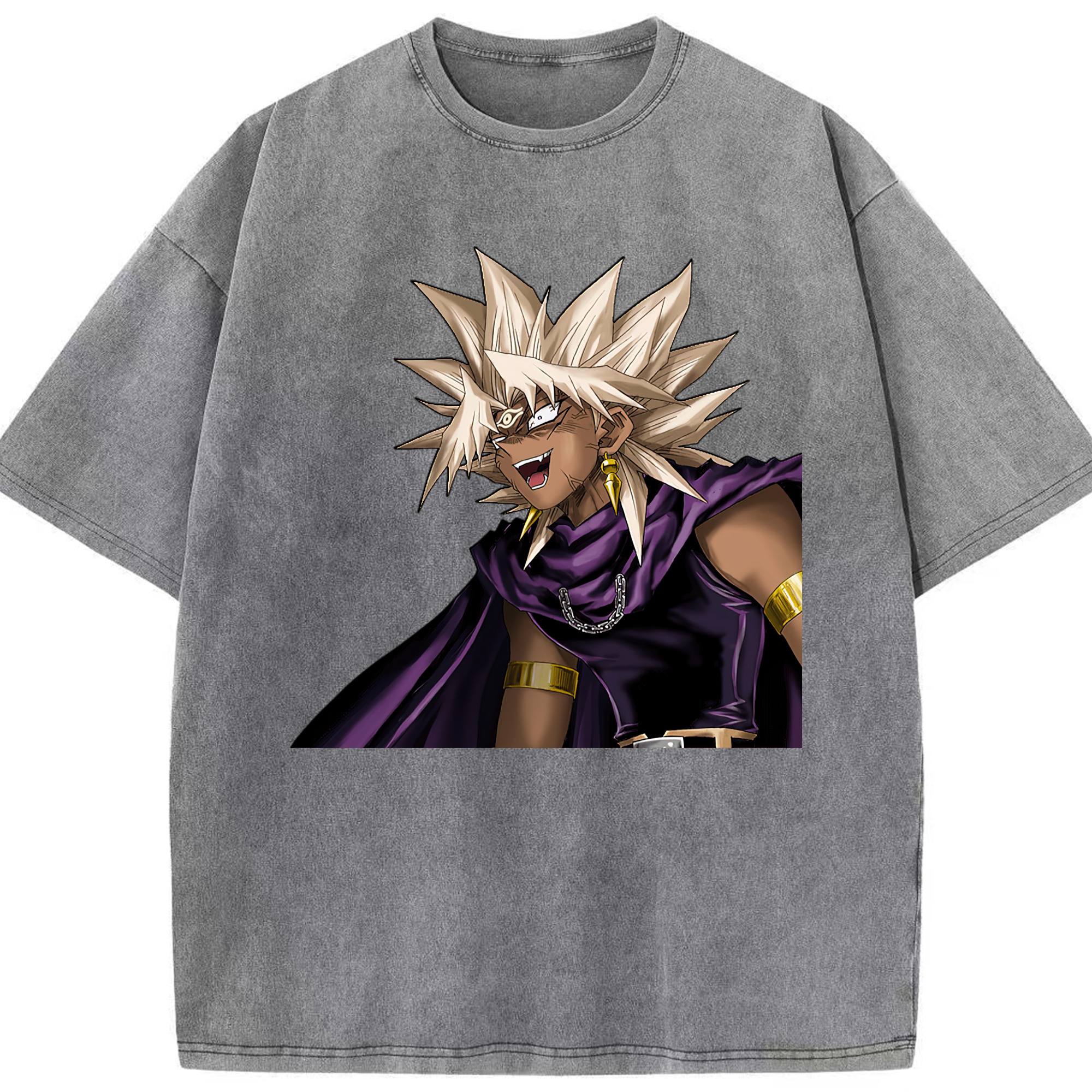 （画像用） 遊☆戯☆王 Yu-Gi-Oh! 綿100% ヴィンテージ風 半袖Tシャツ（フロントプリント）