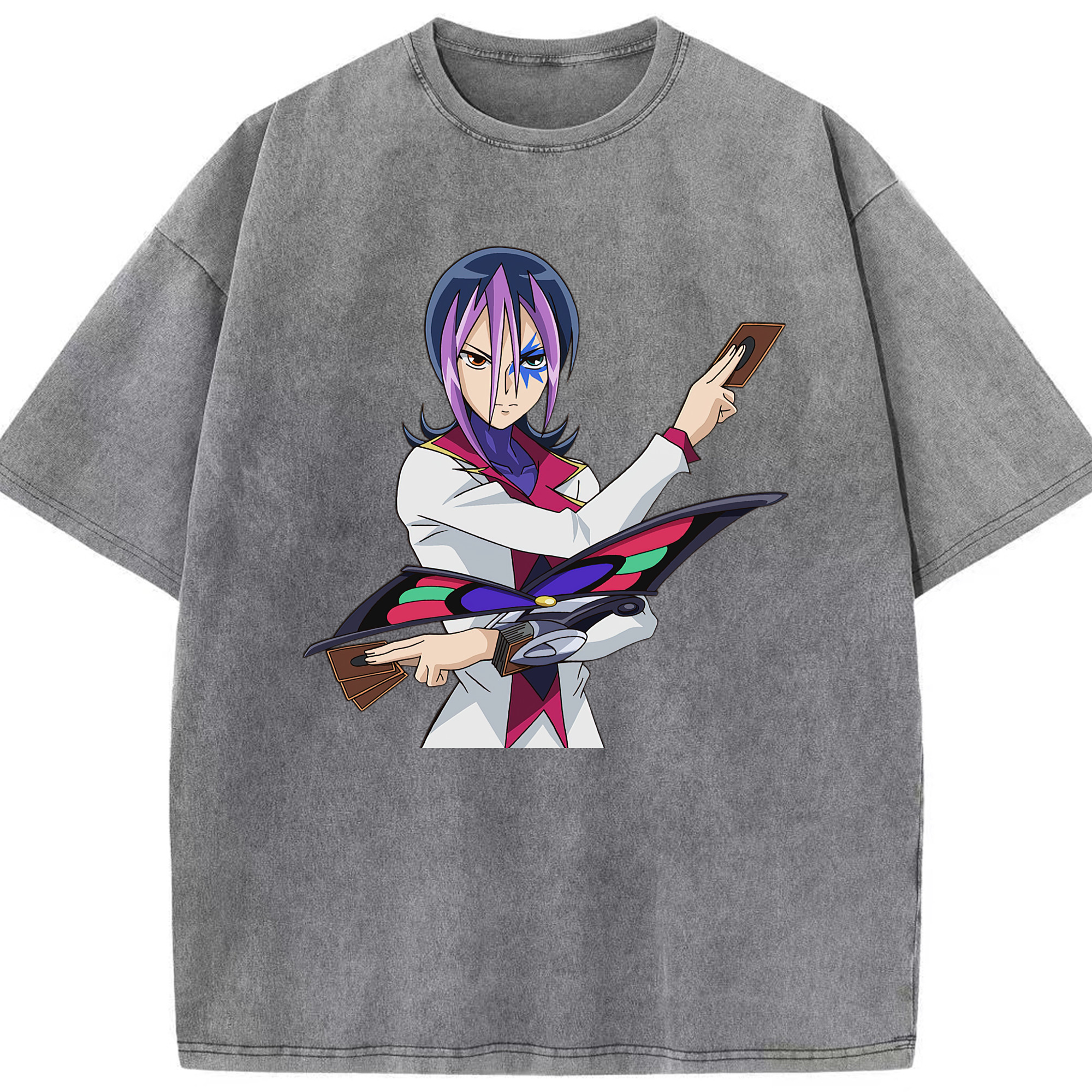 （画像用） 遊☆戯☆王 Yu-Gi-Oh! 綿100% ヴィンテージ風 半袖Tシャツ（フロントプリント）