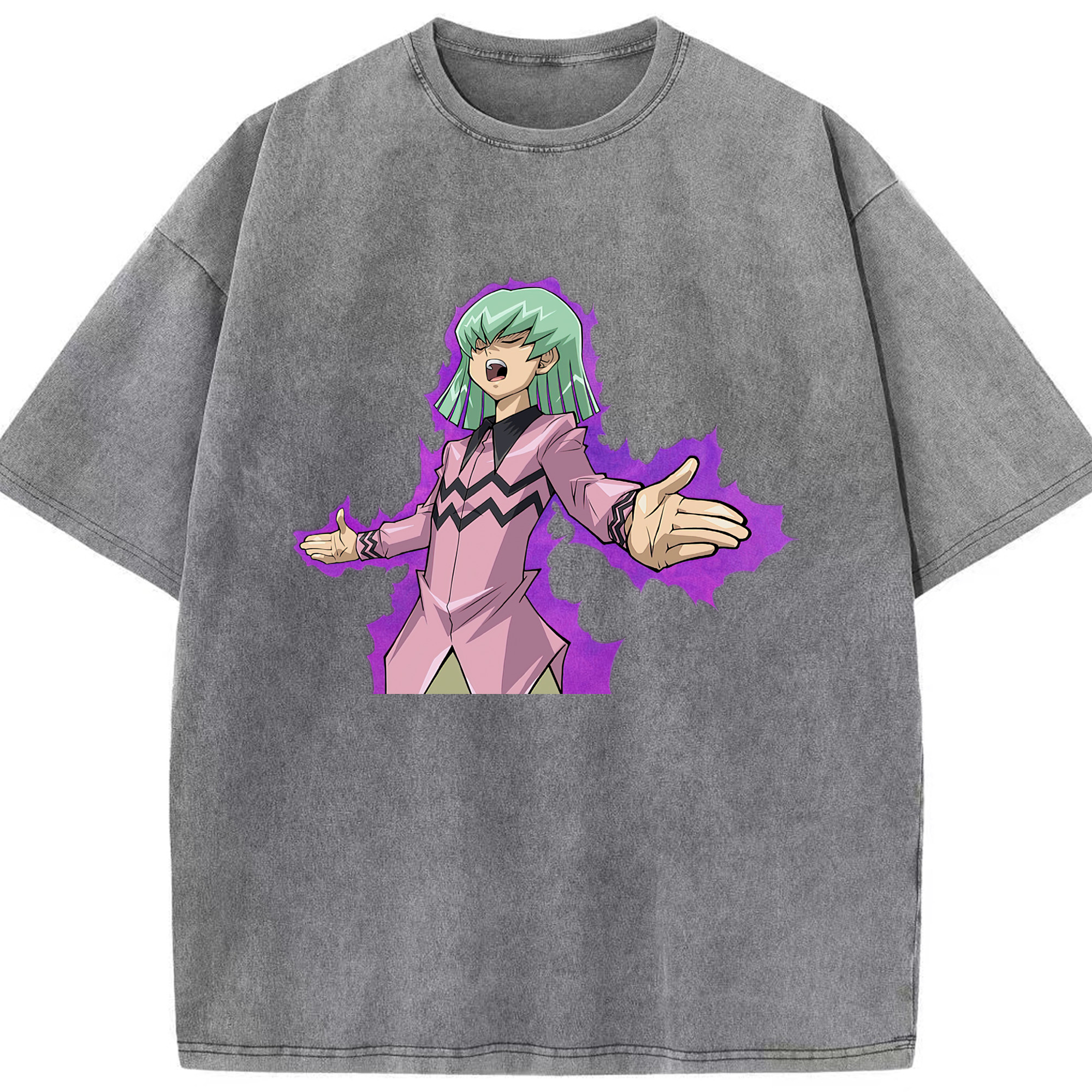 （画像用） 遊☆戯☆王 Yu-Gi-Oh! 綿100% ヴィンテージ風 半袖Tシャツ（フロントプリント）