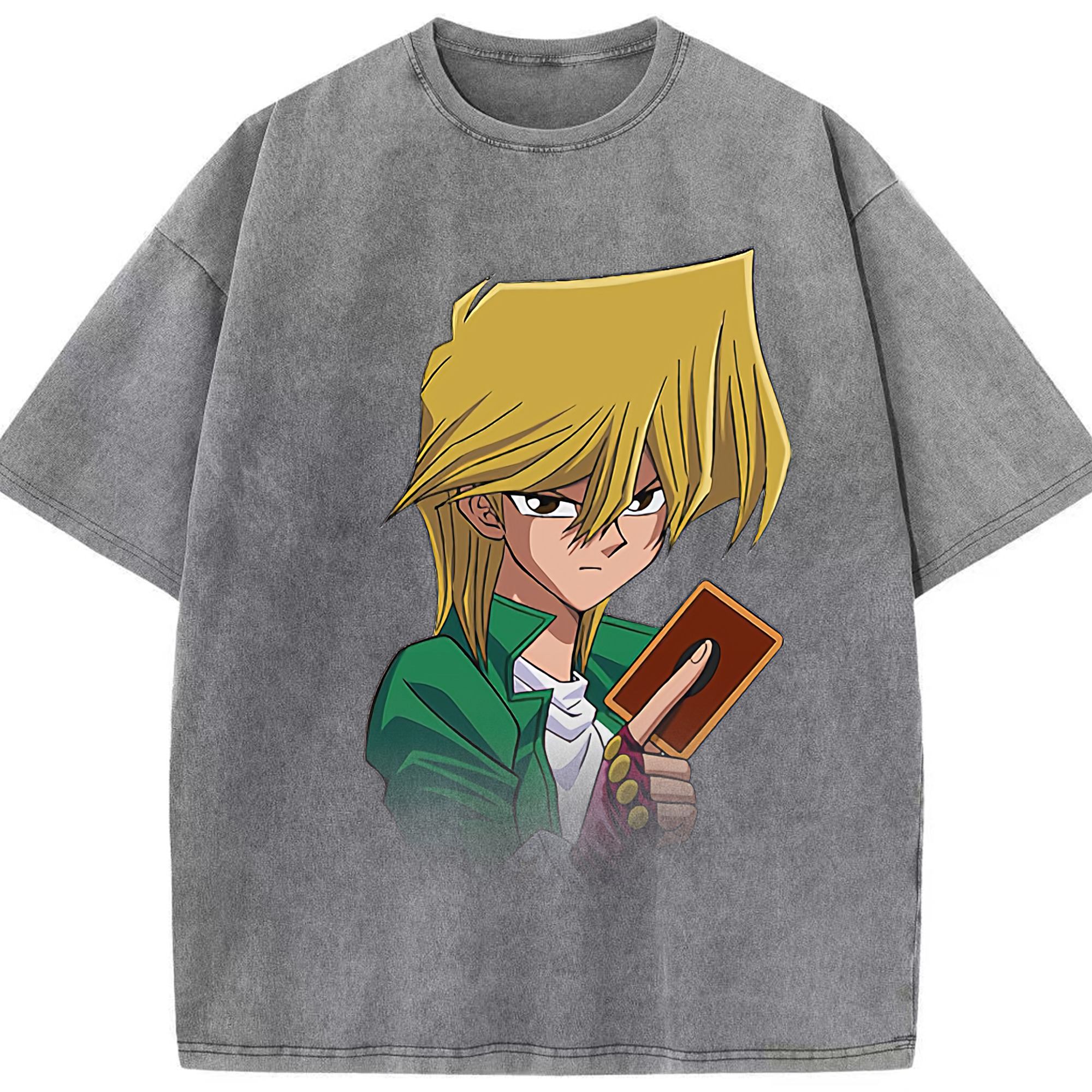 （画像用） 遊☆戯☆王 Yu-Gi-Oh! 綿100% ヴィンテージ風 半袖Tシャツ（フロントプリント）