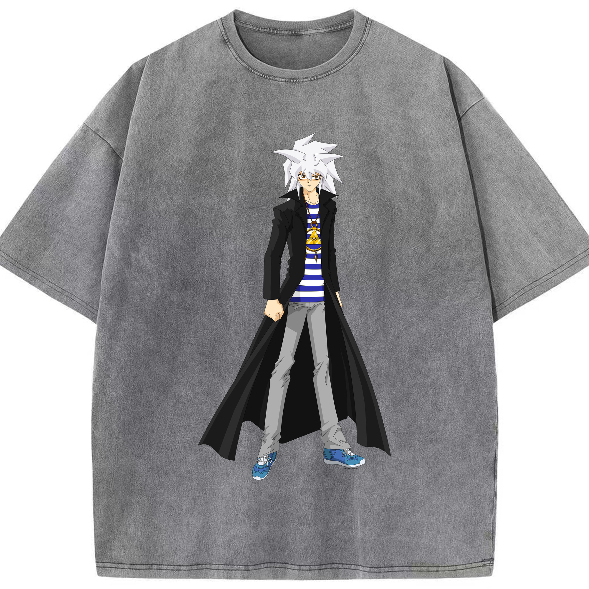 （画像用） 遊☆戯☆王 Yu-Gi-Oh! 綿100% ヴィンテージ風 半袖Tシャツ（フロントプリント）