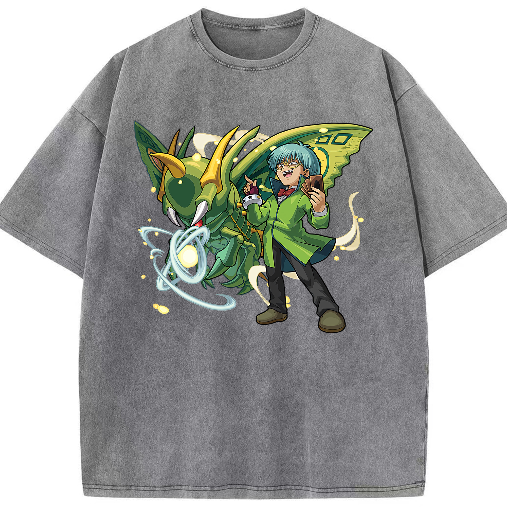 （画像用） 遊☆戯☆王 Yu-Gi-Oh! 綿100% ヴィンテージ風 半袖Tシャツ（フロントプリント）