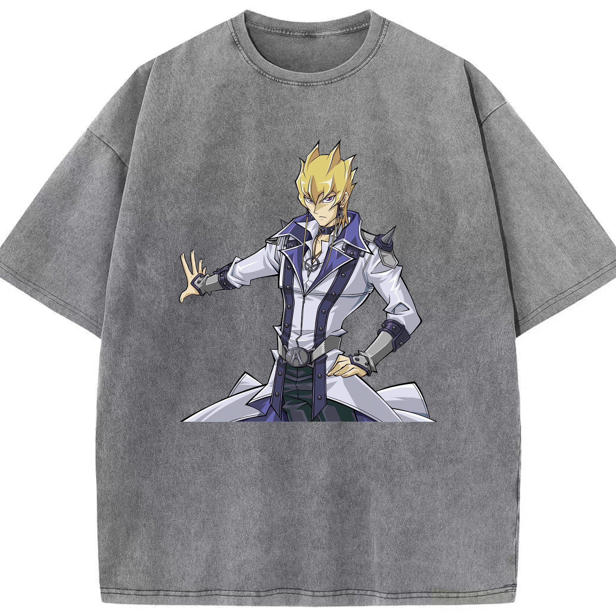 （画像用） 遊☆戯☆王 Yu-Gi-Oh! 綿100% ヴィンテージ風 半袖Tシャツ（フロントプリント）