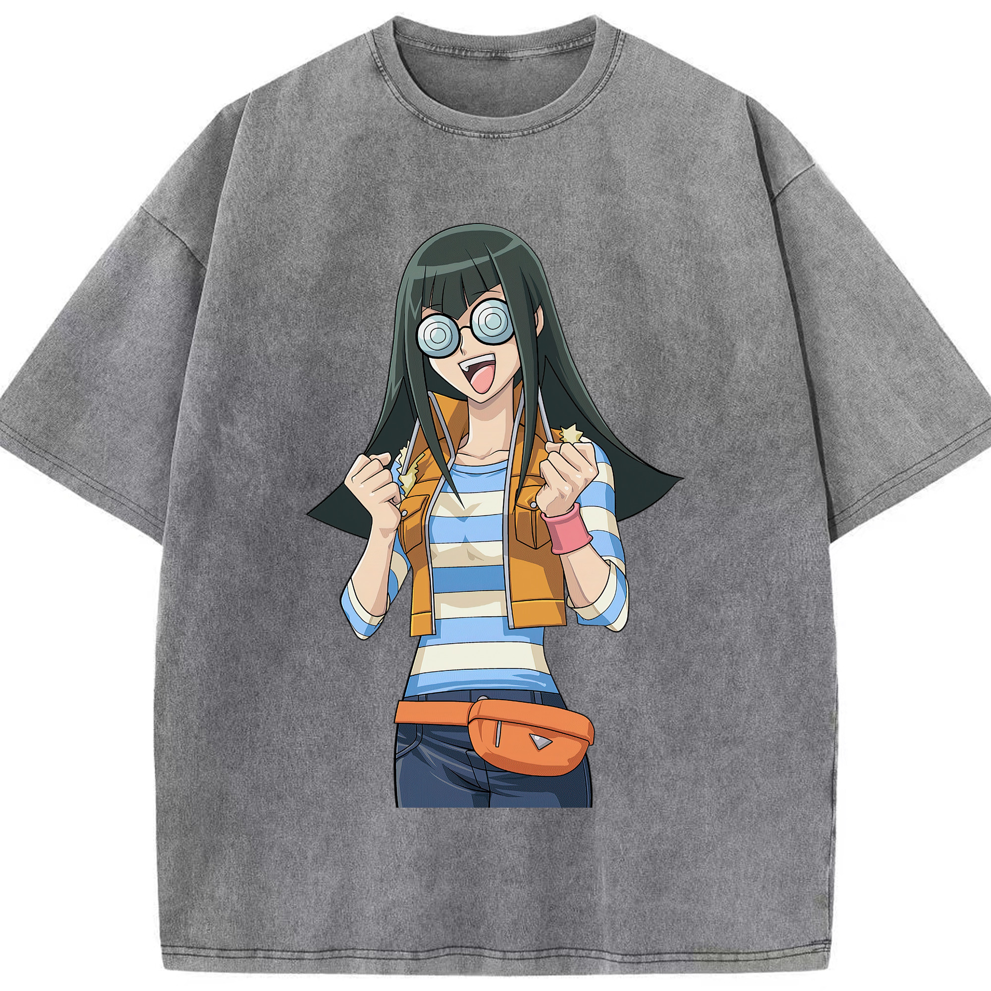（画像用） 遊☆戯☆王 Yu-Gi-Oh! 綿100% ヴィンテージ風 半袖Tシャツ（フロントプリント）