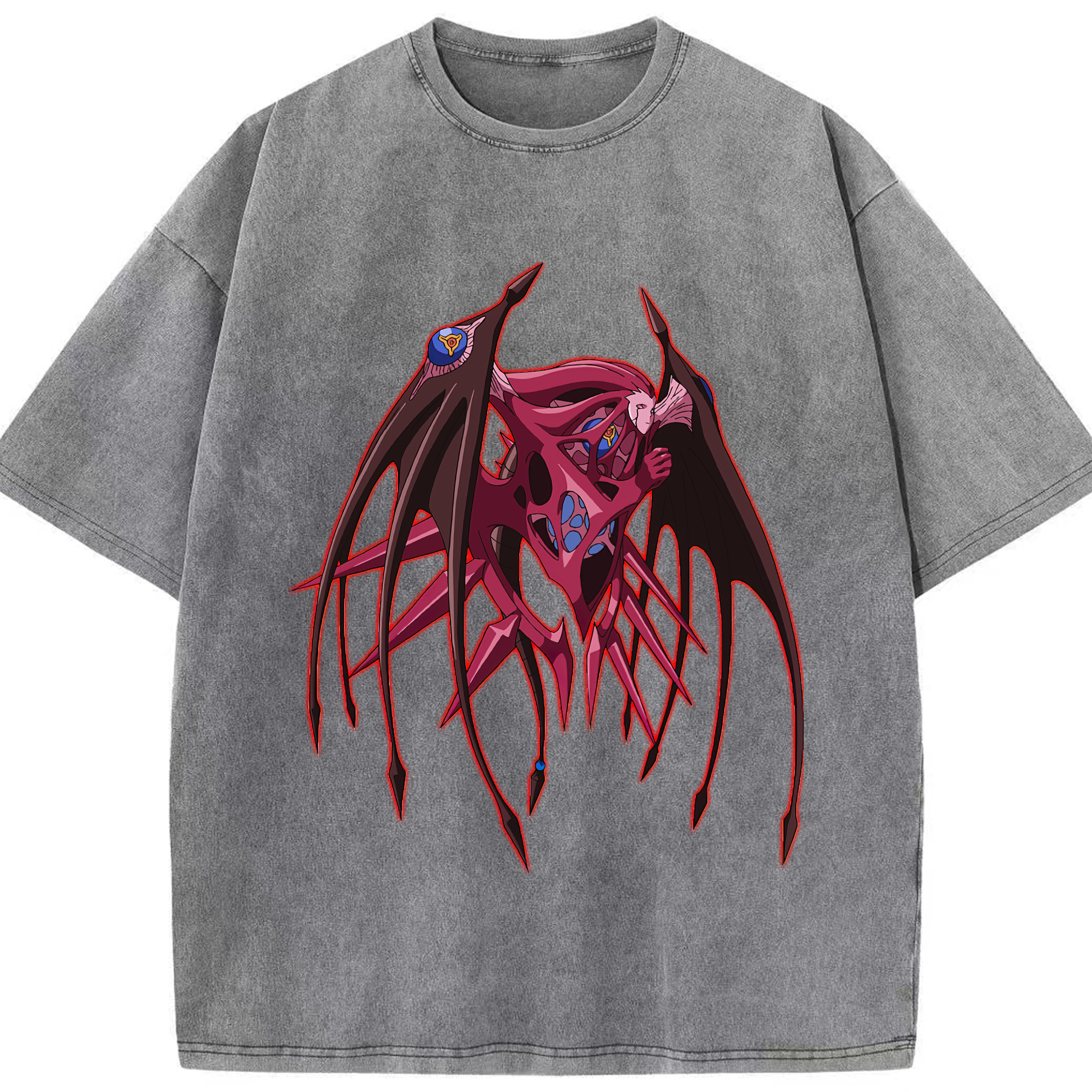 （画像用） 遊☆戯☆王 Yu-Gi-Oh! 綿100% ヴィンテージ風 半袖Tシャツ（フロントプリント）