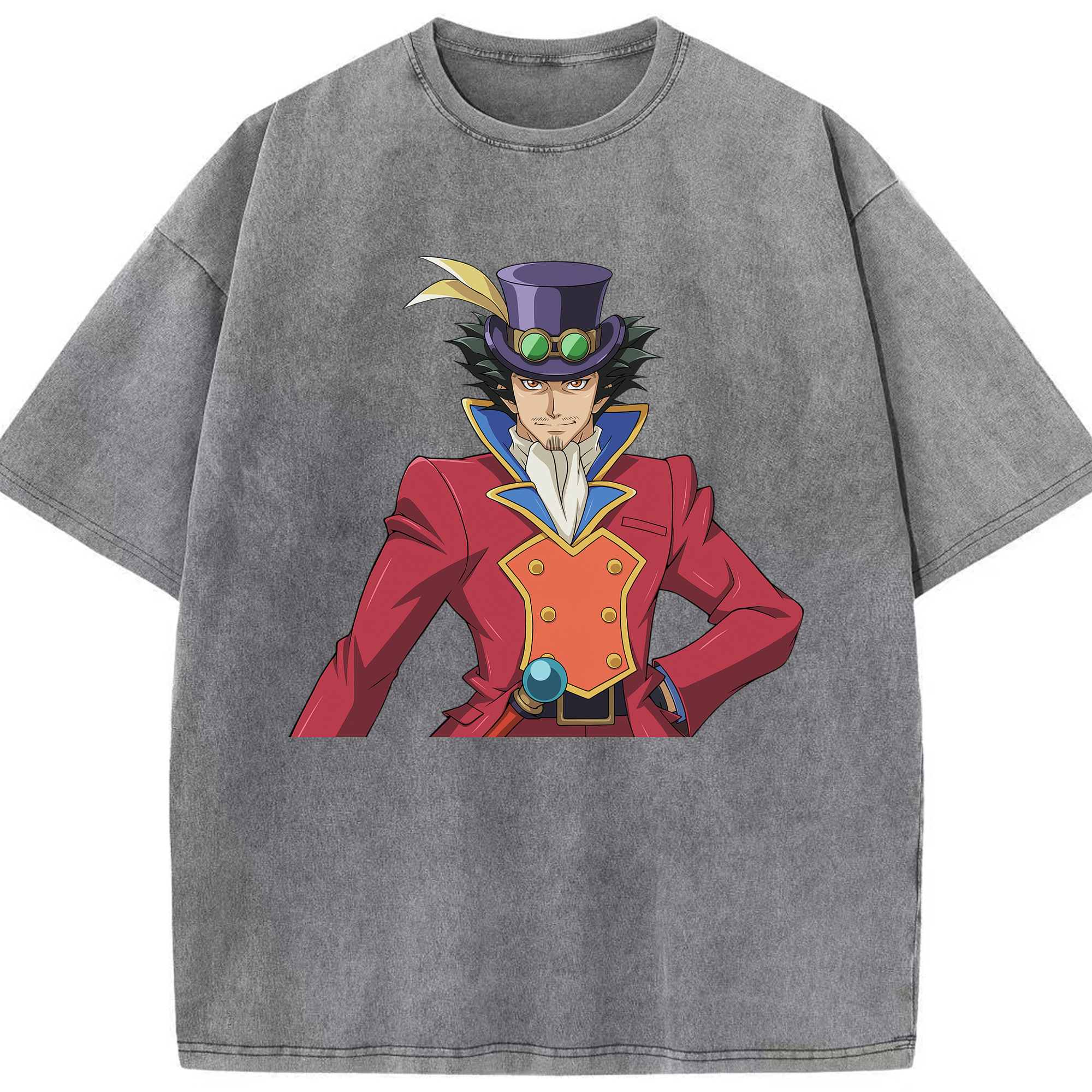 （画像用） 遊☆戯☆王 Yu-Gi-Oh! 綿100% ヴィンテージ風 半袖Tシャツ（フロントプリント）