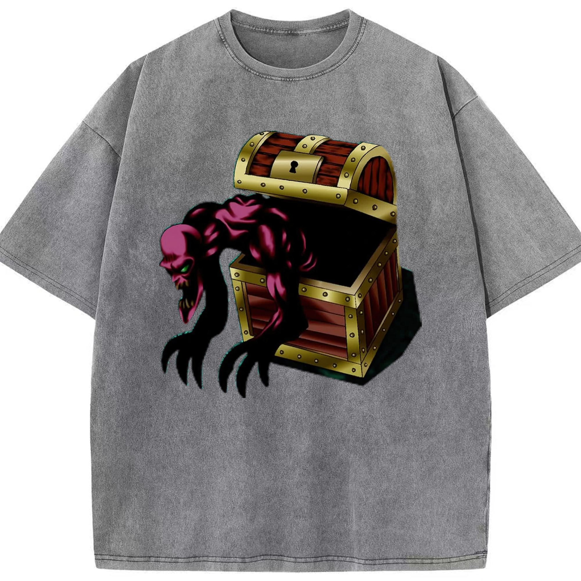 （画像用） 遊☆戯☆王 Yu-Gi-Oh! 綿100% ヴィンテージ風 半袖Tシャツ（フロントプリント）