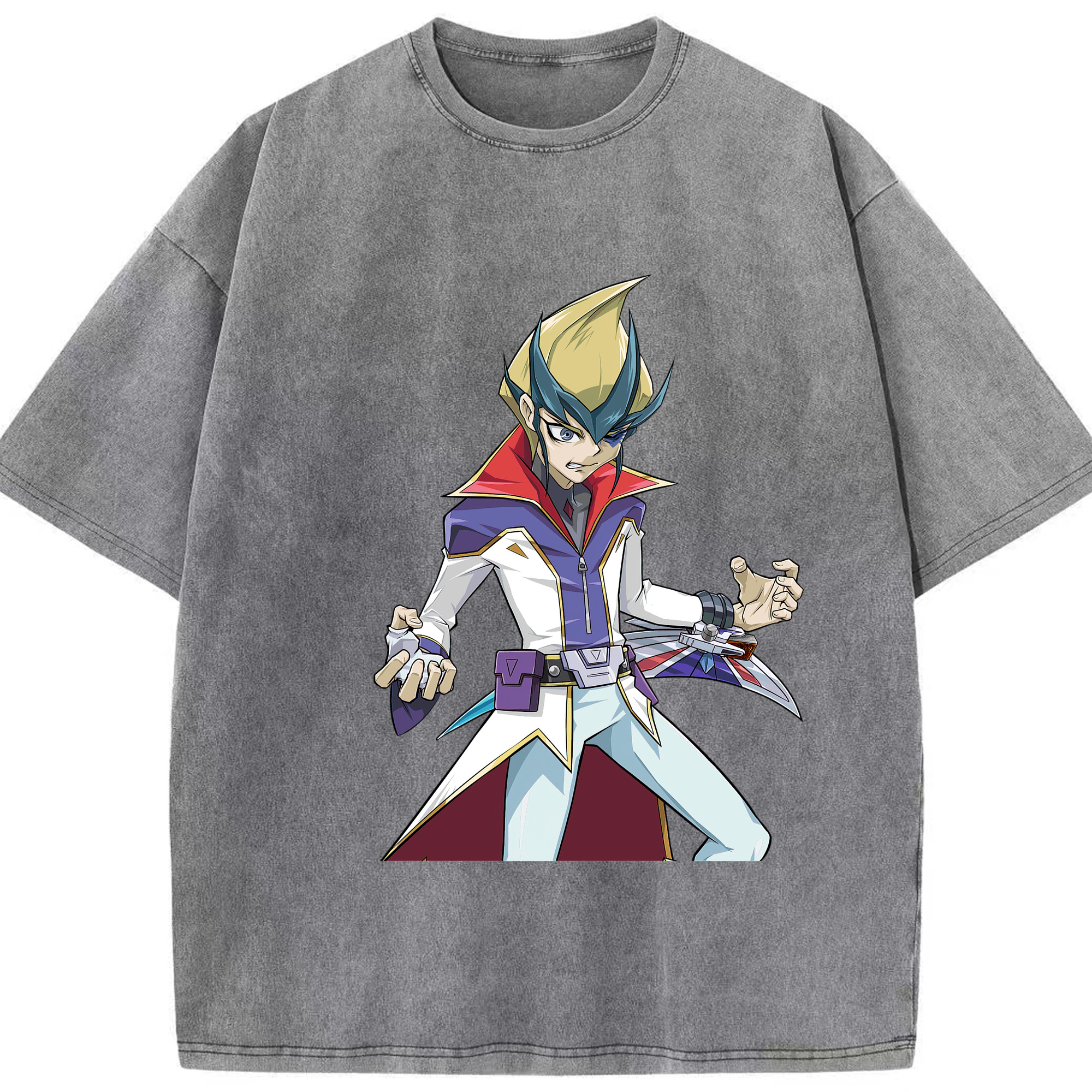 （画像用） 遊☆戯☆王 Yu-Gi-Oh! 綿100% ヴィンテージ風 半袖Tシャツ（フロントプリント）