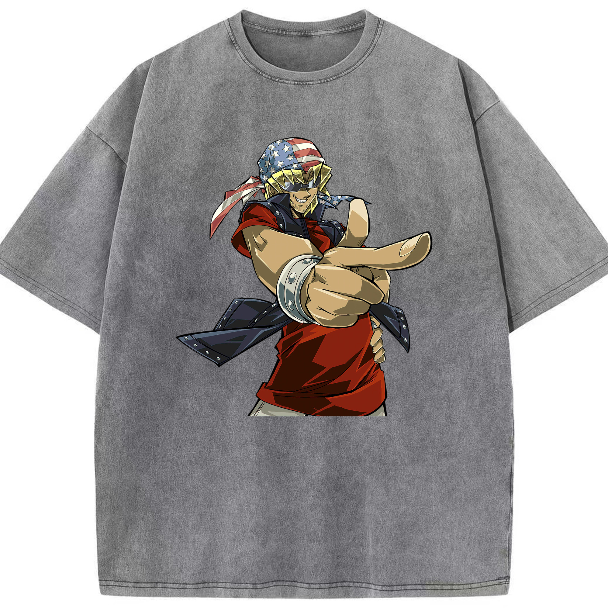 （画像用） 遊☆戯☆王 Yu-Gi-Oh! 綿100% ヴィンテージ風 半袖Tシャツ（フロントプリント）
