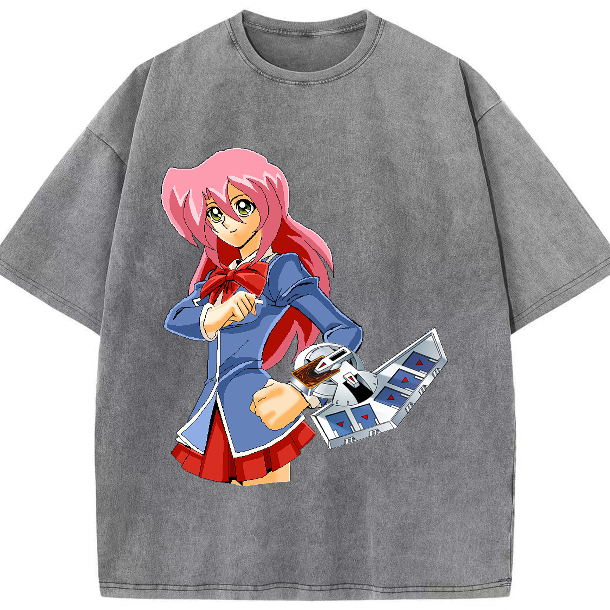 （画像用） 遊☆戯☆王 Yu-Gi-Oh! 綿100% ヴィンテージ風 半袖Tシャツ（フロントプリント）