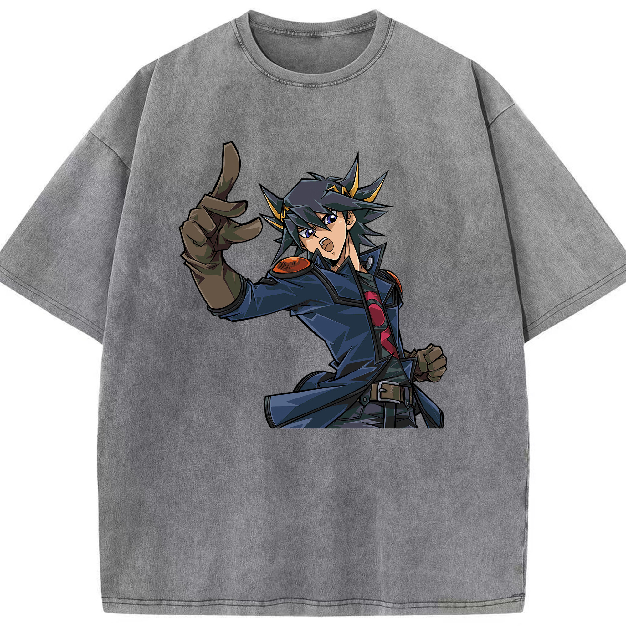 （画像用） 遊☆戯☆王 Yu-Gi-Oh! 綿100% ヴィンテージ風 半袖Tシャツ（フロントプリント）