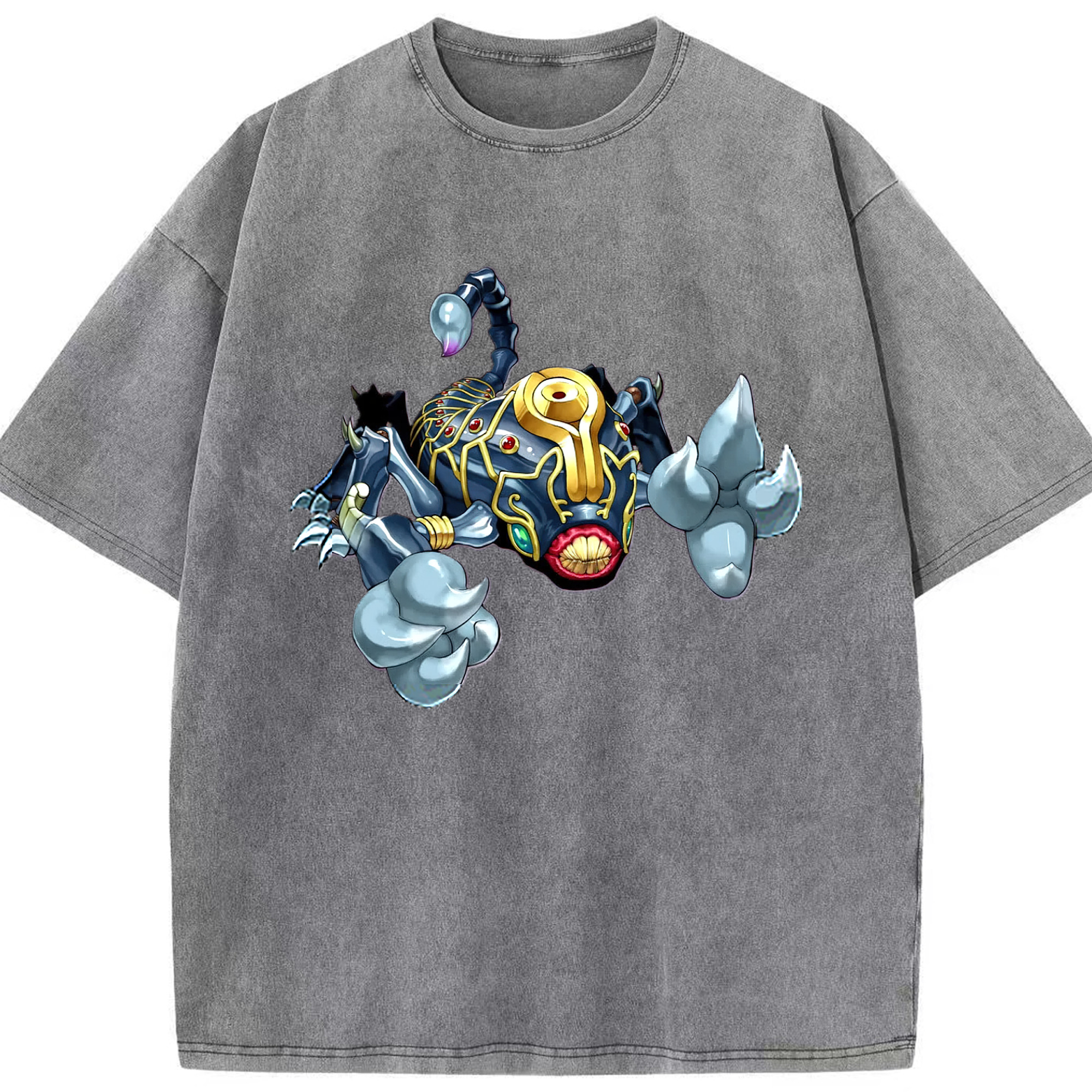 （画像用） 遊☆戯☆王 Yu-Gi-Oh! 綿100% ヴィンテージ風 半袖Tシャツ（フロントプリント）