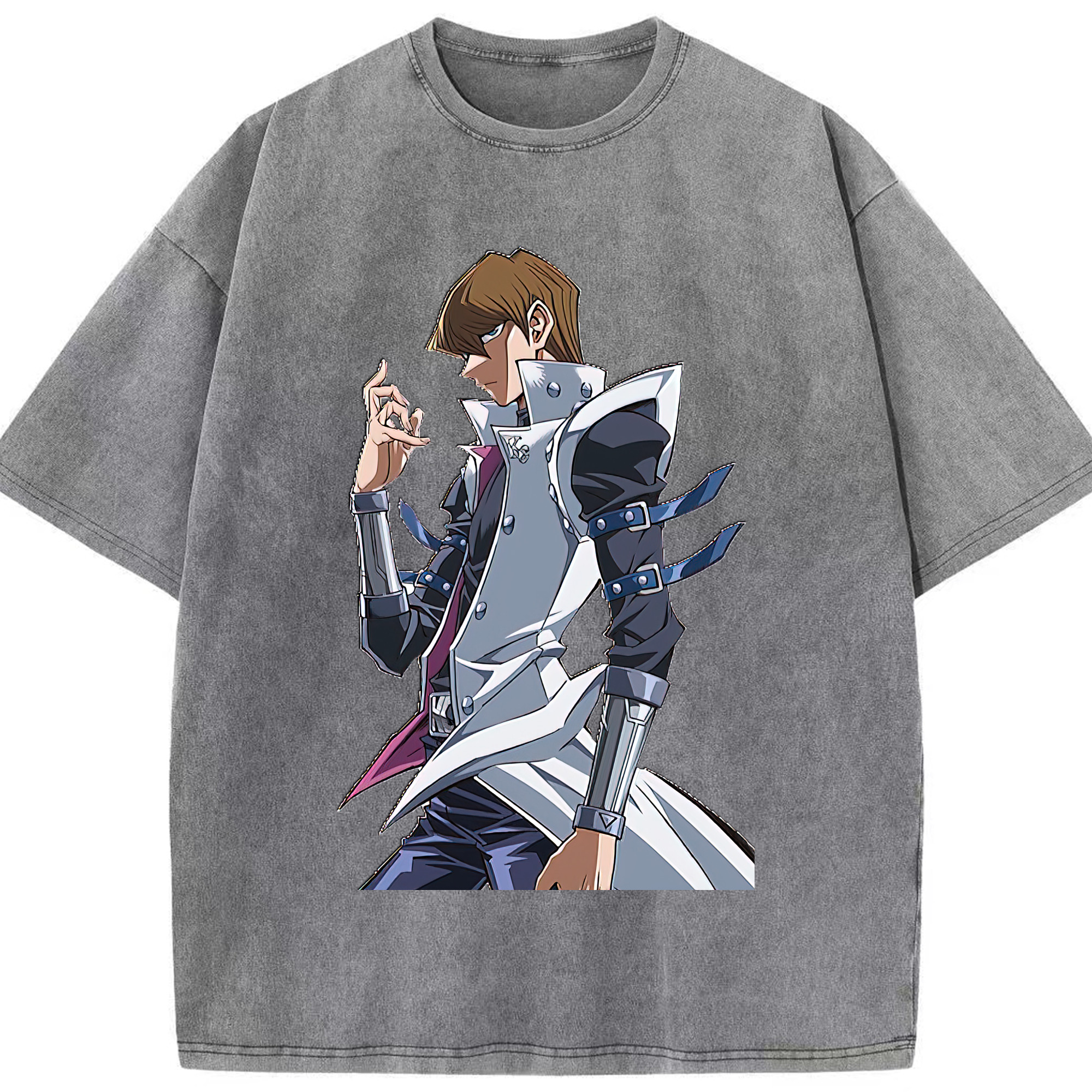 （画像用） 遊☆戯☆王 Yu-Gi-Oh! 綿100% ヴィンテージ風 半袖Tシャツ（フロントプリント）