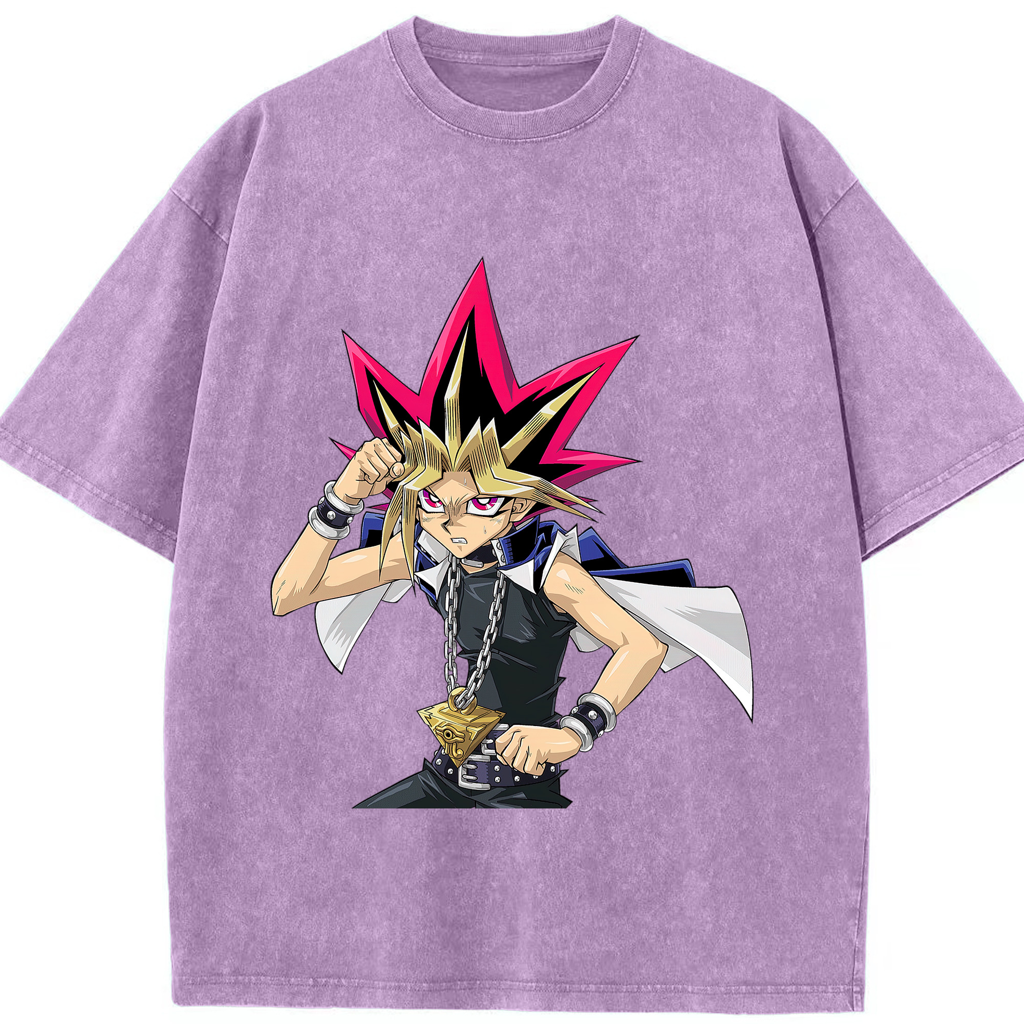 （画像用） 遊☆戯☆王 Yu-Gi-Oh! 綿100% ヴィンテージ風 半袖Tシャツ（フロントプリント）
