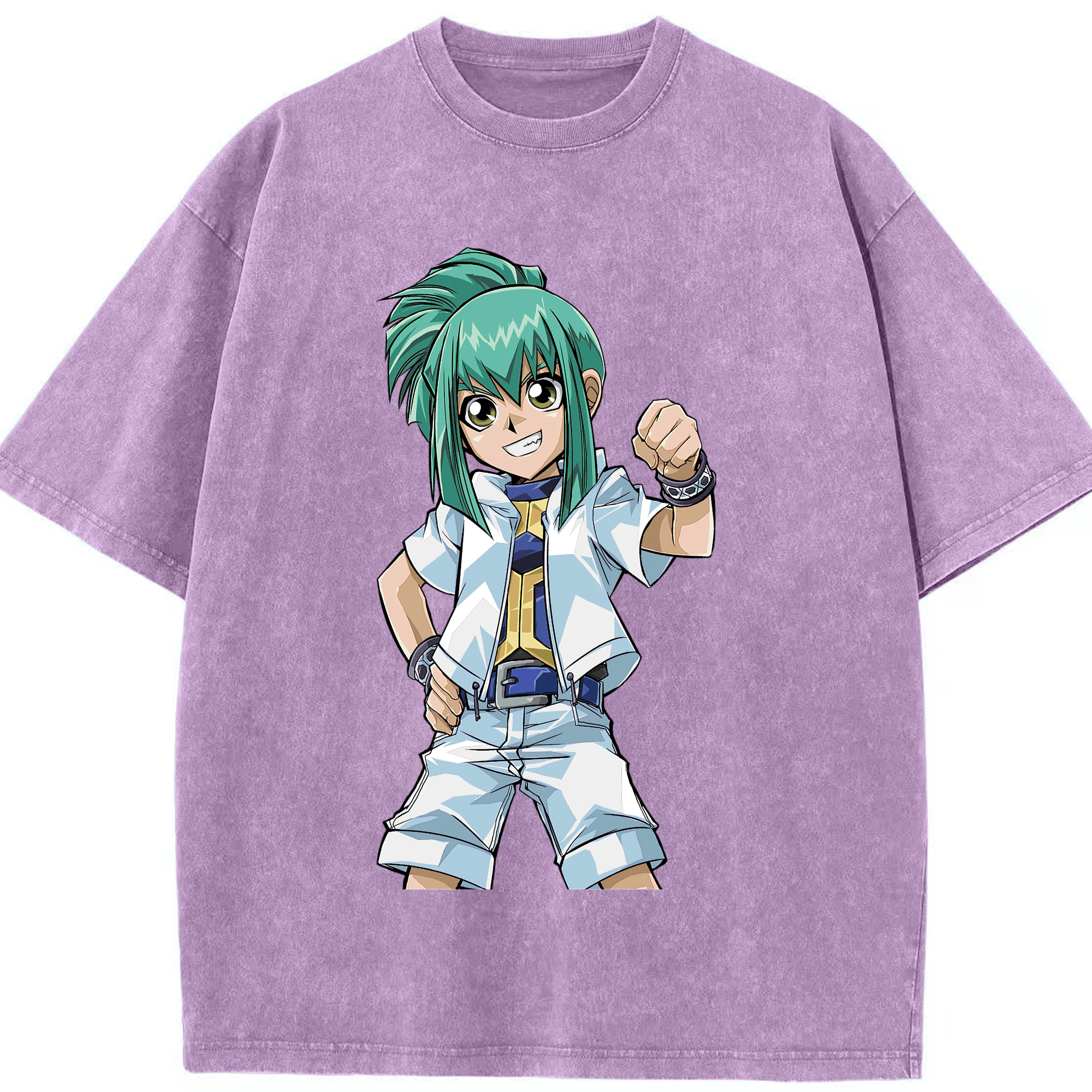（画像用） 遊☆戯☆王 Yu-Gi-Oh! 綿100% ヴィンテージ風 半袖Tシャツ（フロントプリント）