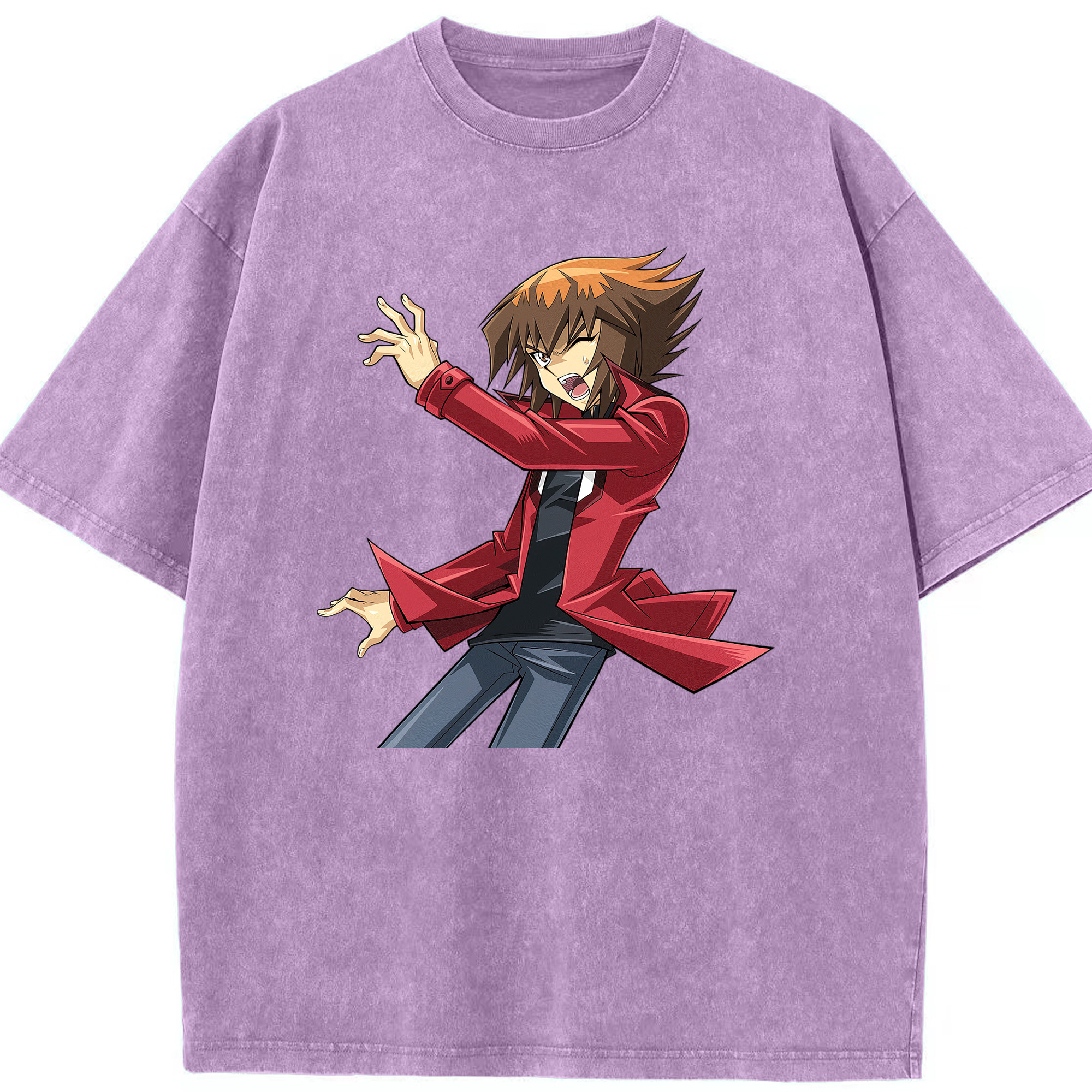 （画像用） 遊☆戯☆王 Yu-Gi-Oh! 綿100% ヴィンテージ風 半袖Tシャツ（フロントプリント）