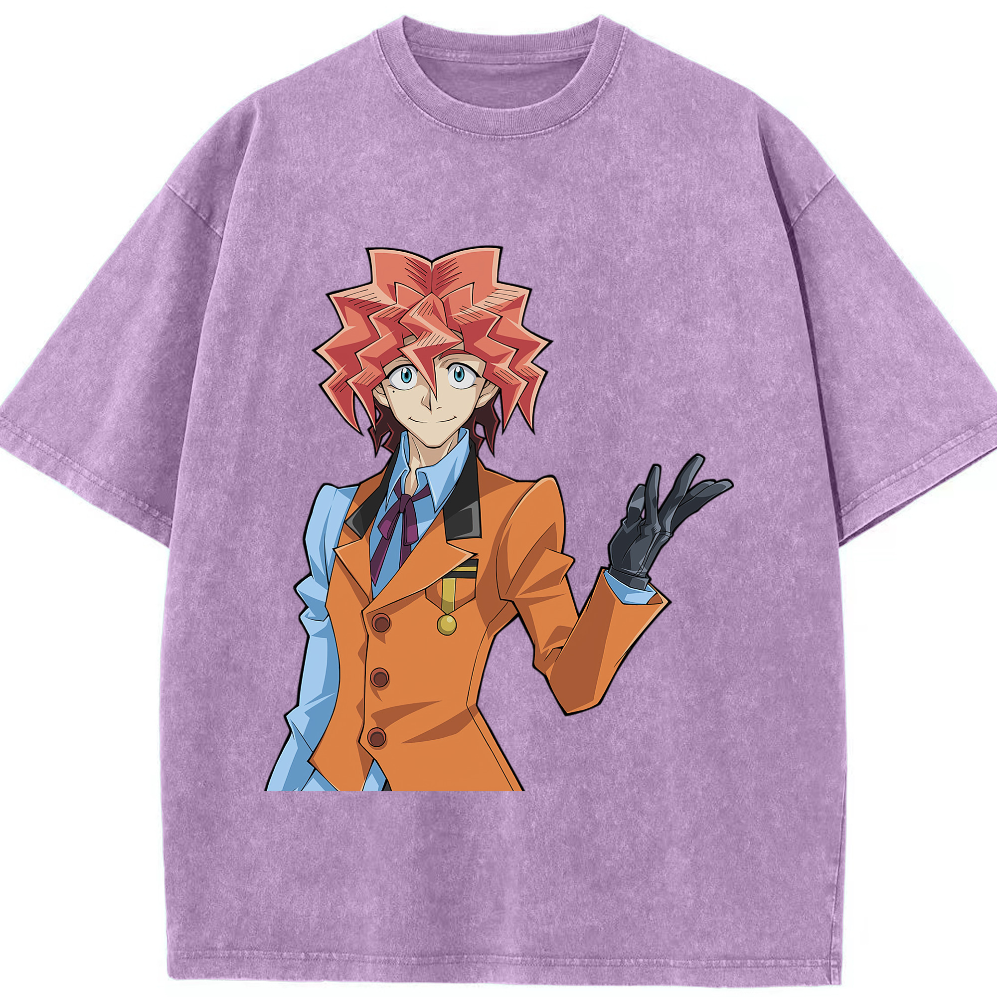 （画像用） 遊☆戯☆王 Yu-Gi-Oh! 綿100% ヴィンテージ風 半袖Tシャツ（フロントプリント）