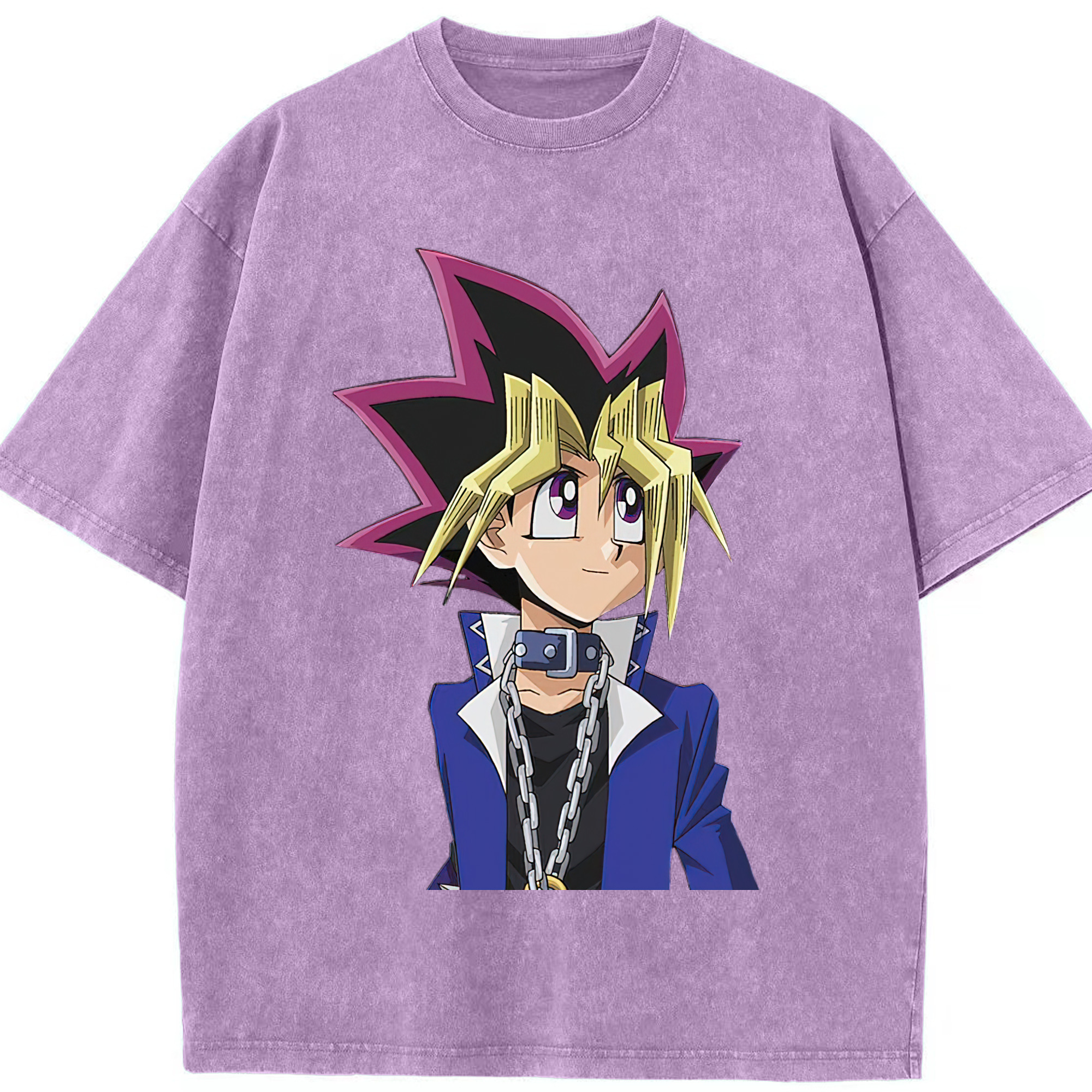 （画像用） 遊☆戯☆王 Yu-Gi-Oh! 綿100% ヴィンテージ風 半袖Tシャツ（フロントプリント）