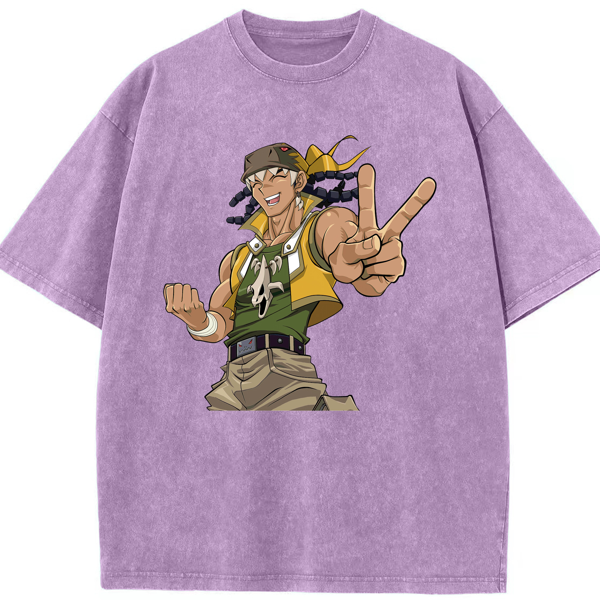 （画像用） 遊☆戯☆王 Yu-Gi-Oh! 綿100% ヴィンテージ風 半袖Tシャツ（フロントプリント）