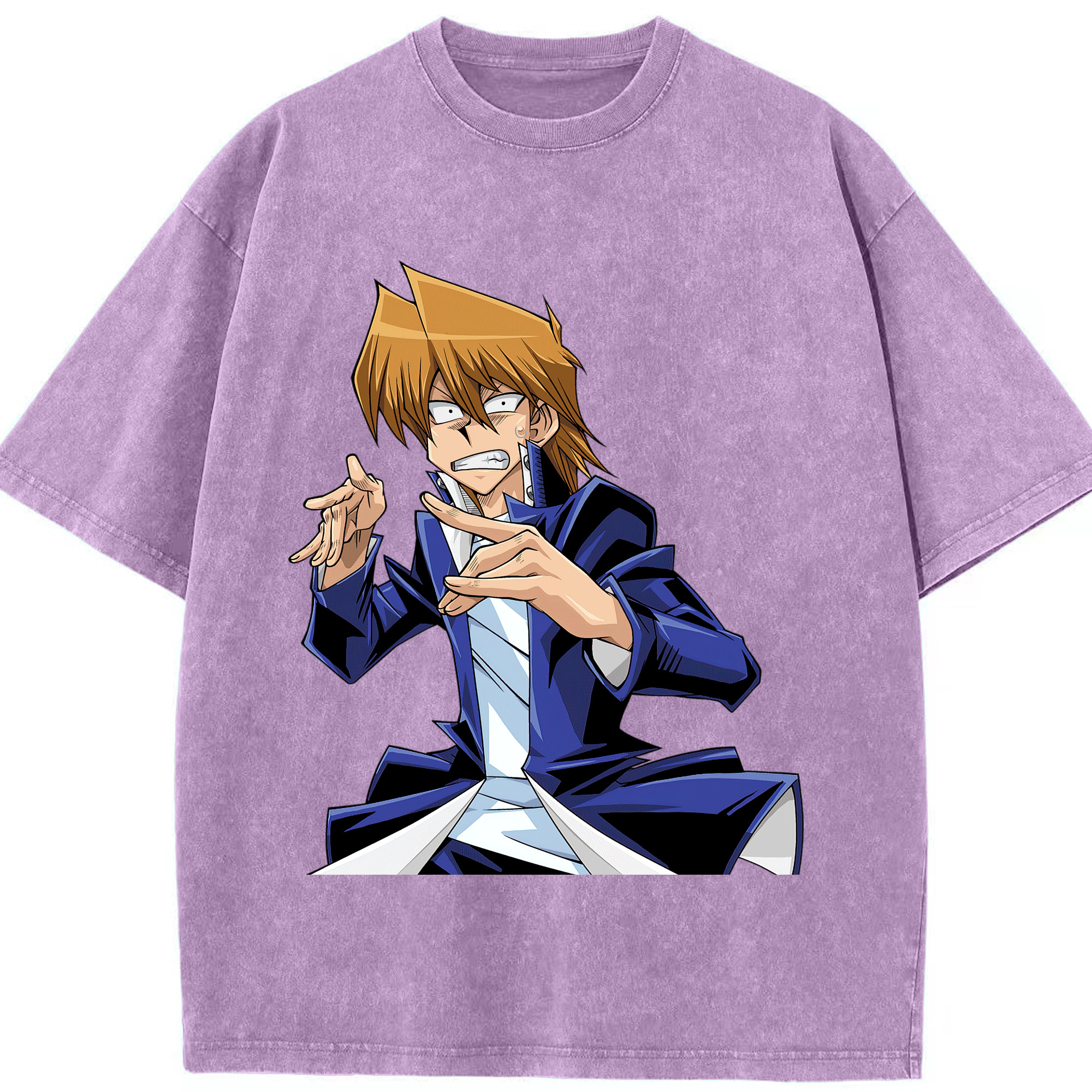 （画像用） 遊☆戯☆王 Yu-Gi-Oh! 綿100% ヴィンテージ風 半袖Tシャツ（フロントプリント）