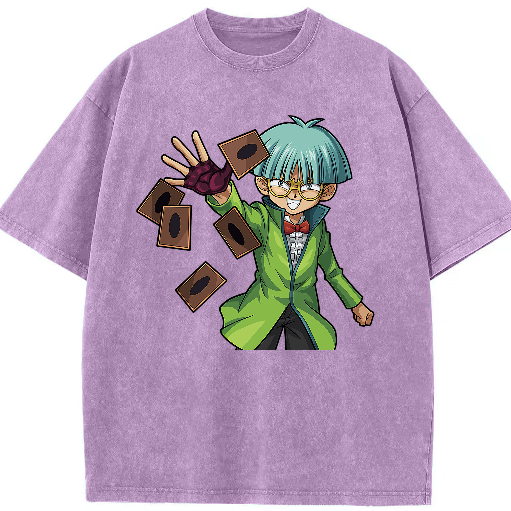 （画像用） 遊☆戯☆王 Yu-Gi-Oh! 綿100% ヴィンテージ風 半袖Tシャツ（フロントプリント）