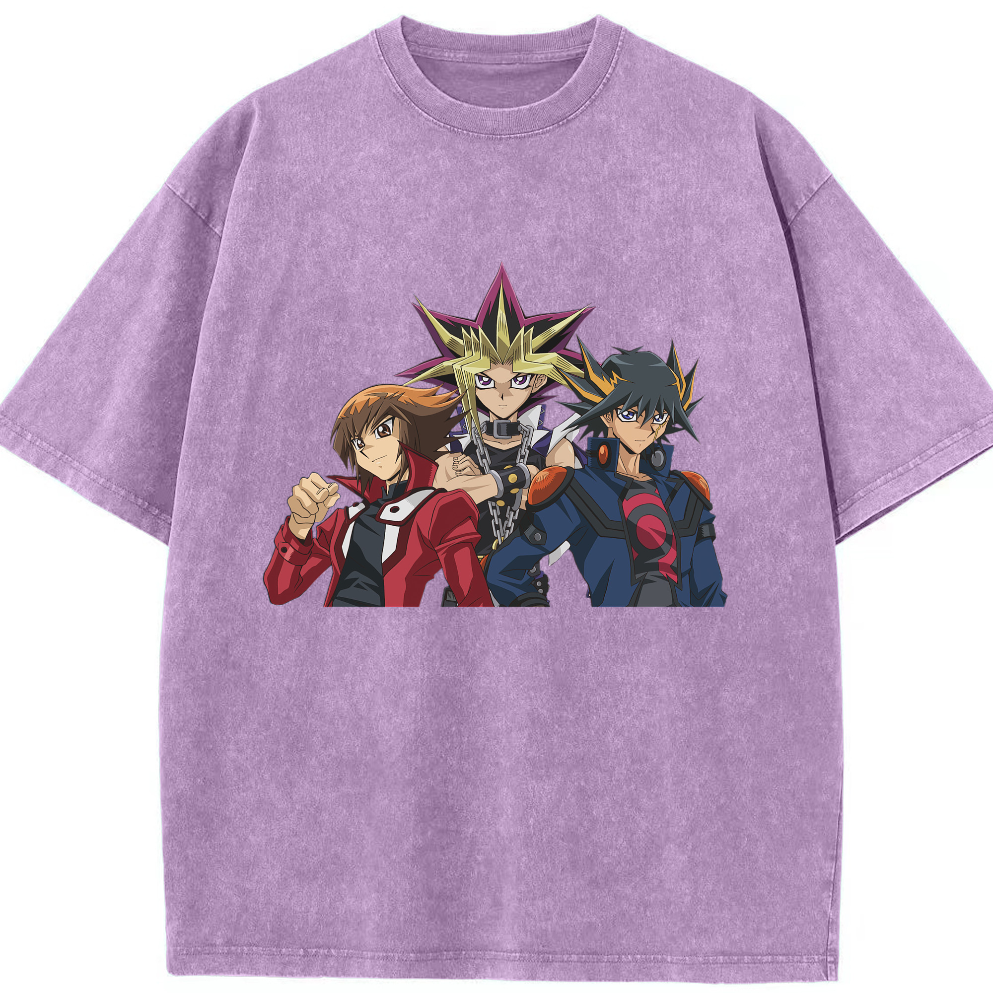 （画像用） 遊☆戯☆王 Yu-Gi-Oh! 綿100% ヴィンテージ風 半袖Tシャツ（フロントプリント）