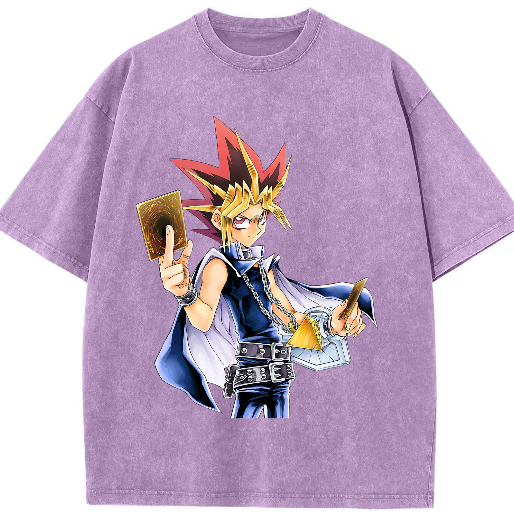 （画像用） 遊☆戯☆王 Yu-Gi-Oh! 綿100% ヴィンテージ風 半袖Tシャツ（フロントプリント）
