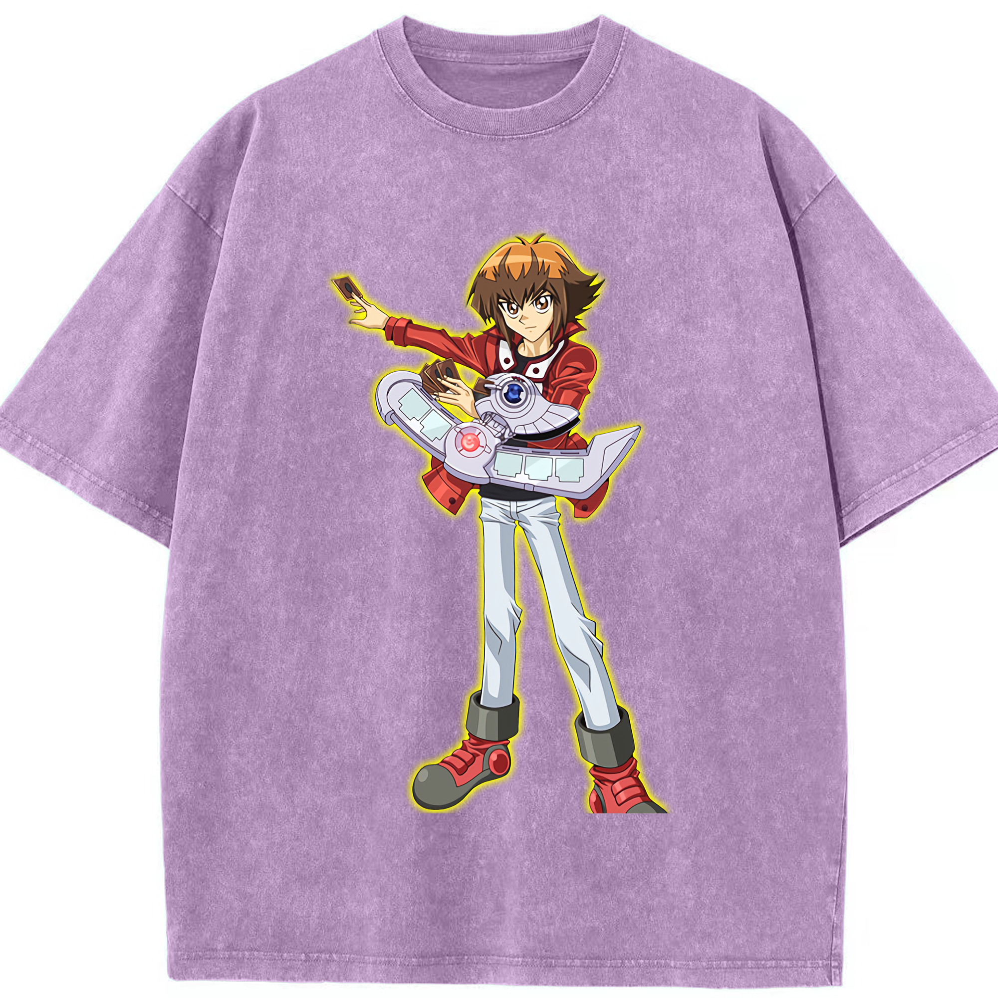 （画像用） 遊☆戯☆王 Yu-Gi-Oh! 綿100% ヴィンテージ風 半袖Tシャツ（フロントプリント）