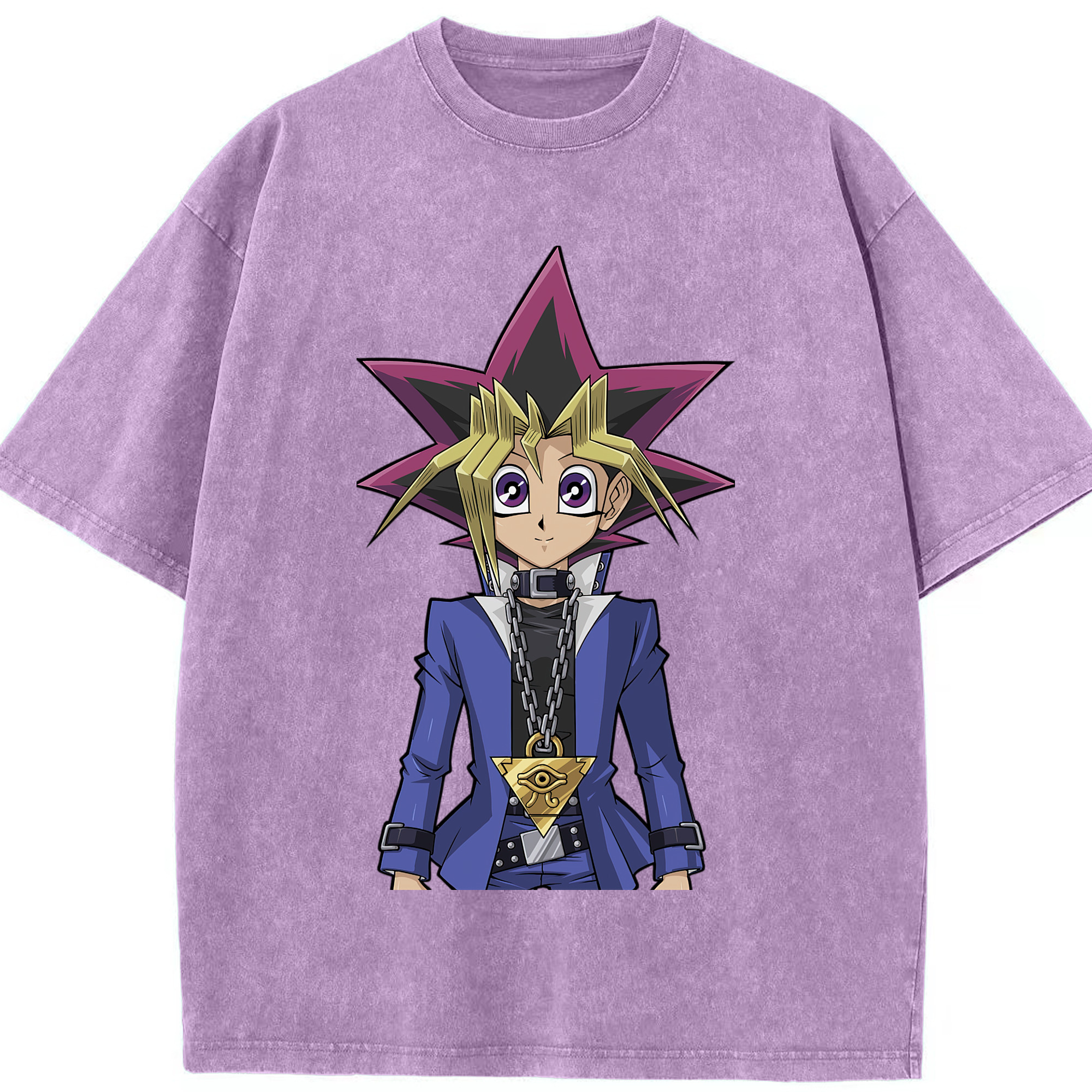 （画像用） 遊☆戯☆王 Yu-Gi-Oh! 綿100% ヴィンテージ風 半袖Tシャツ（フロントプリント）