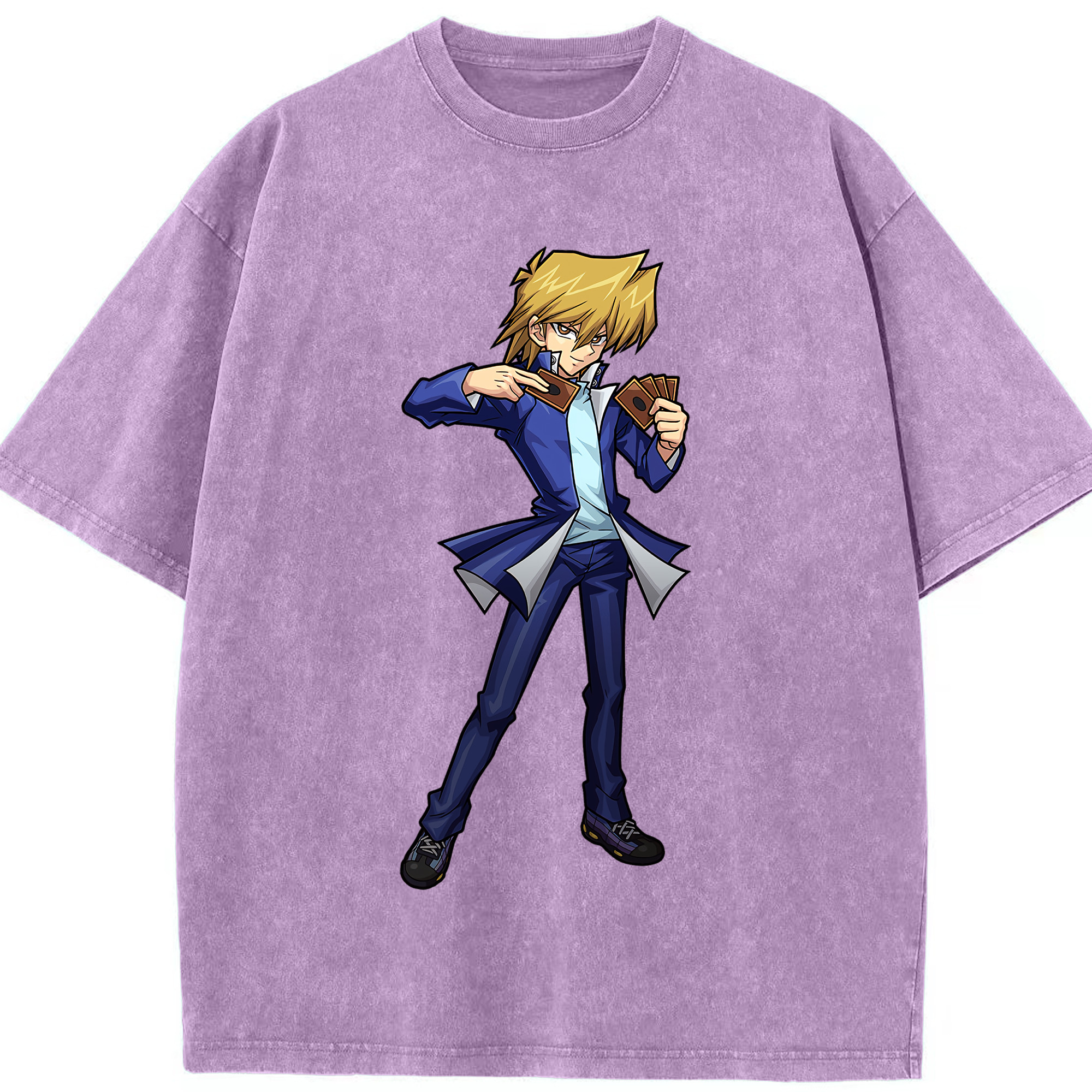 （画像用） 遊☆戯☆王 Yu-Gi-Oh! 綿100% ヴィンテージ風 半袖Tシャツ（フロントプリント）