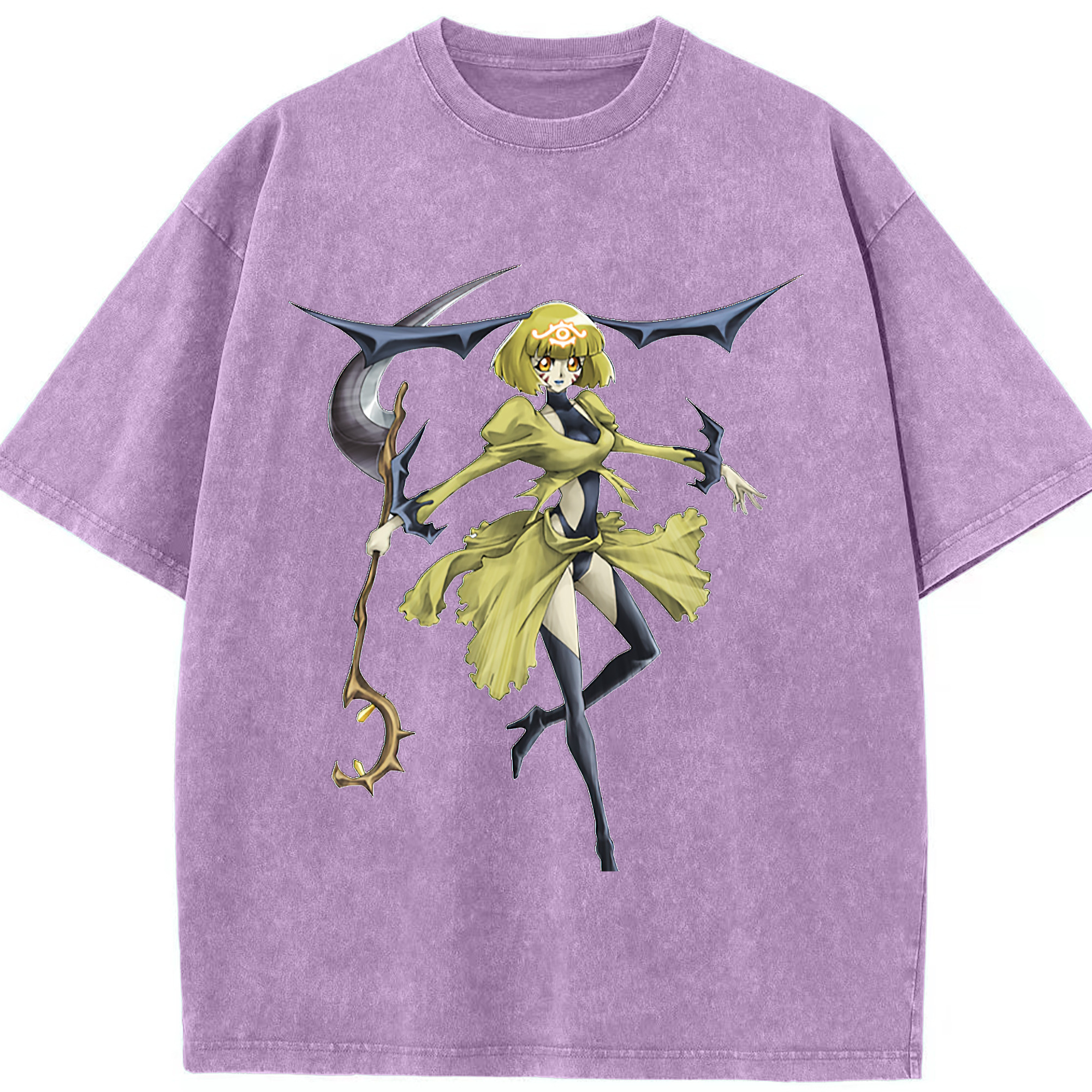 （画像用） 遊☆戯☆王 Yu-Gi-Oh! 綿100% ヴィンテージ風 半袖Tシャツ（フロントプリント）