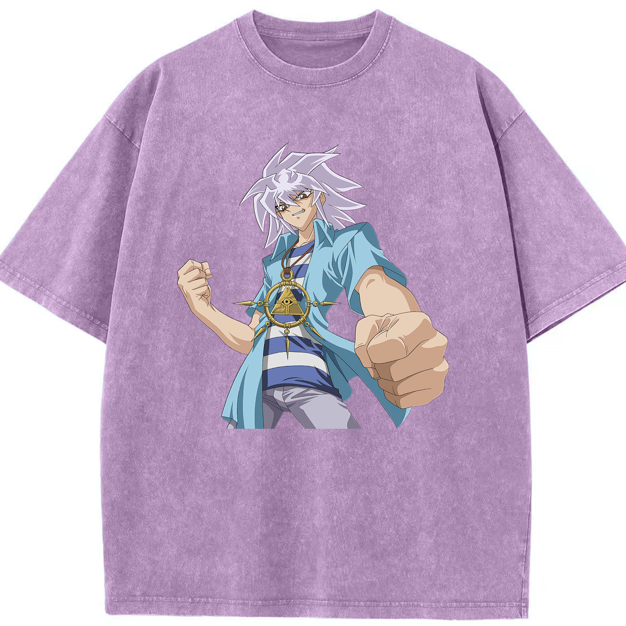 （画像用） 遊☆戯☆王 Yu-Gi-Oh! 綿100% ヴィンテージ風 半袖Tシャツ（フロントプリント）