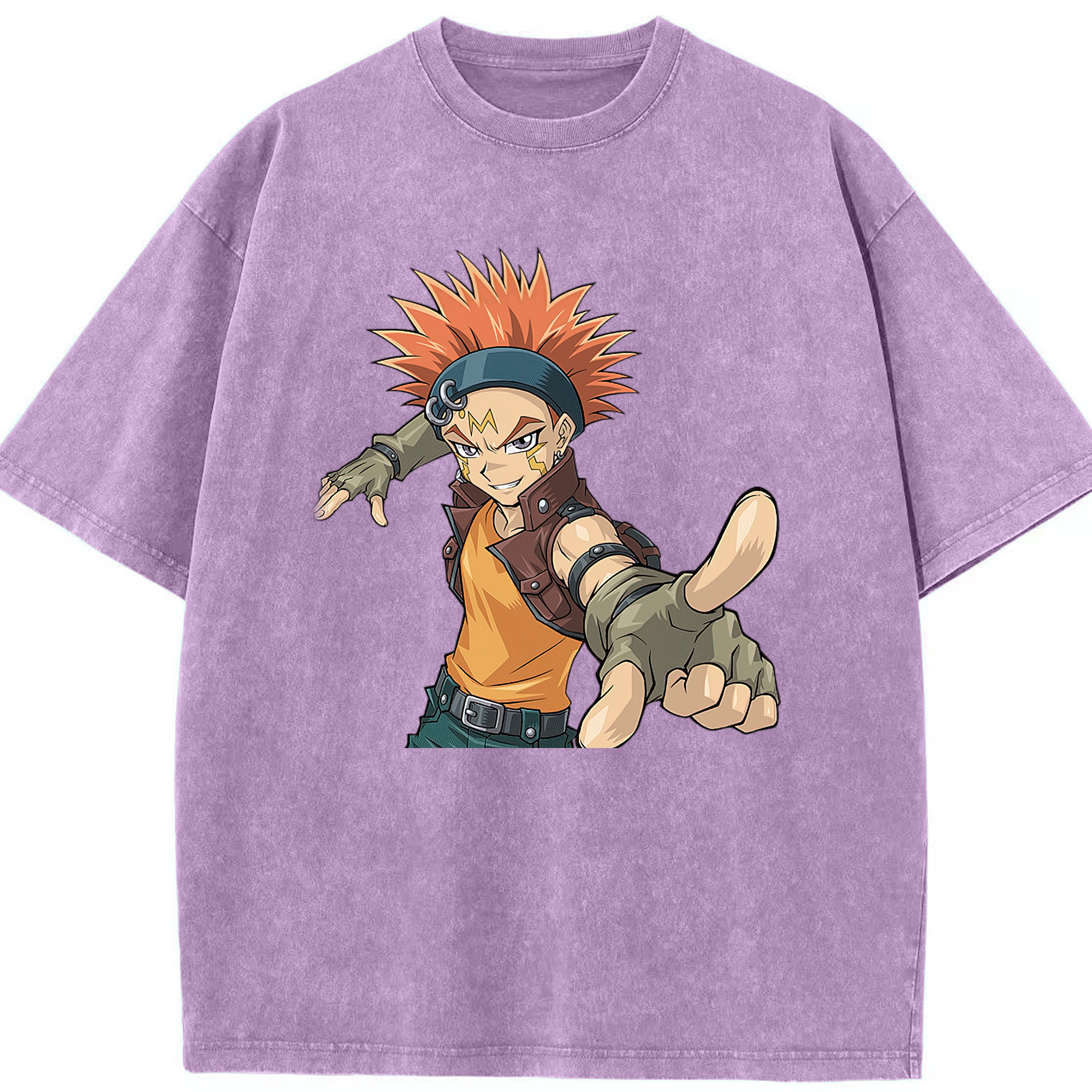 （画像用） 遊☆戯☆王 Yu-Gi-Oh! 綿100% ヴィンテージ風 半袖Tシャツ（フロントプリント）
