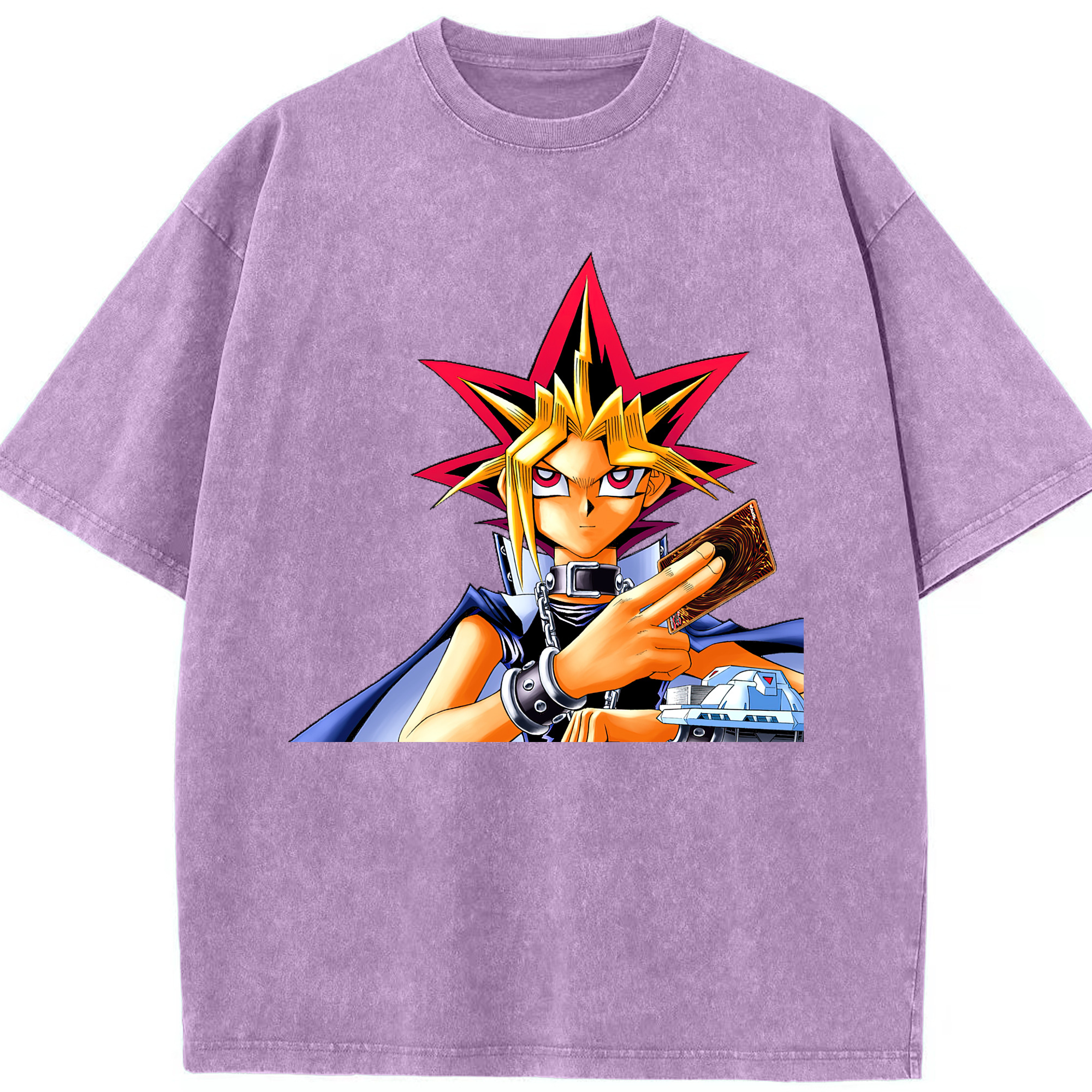 （画像用） 遊☆戯☆王 Yu-Gi-Oh! 綿100% ヴィンテージ風 半袖Tシャツ（フロントプリント）