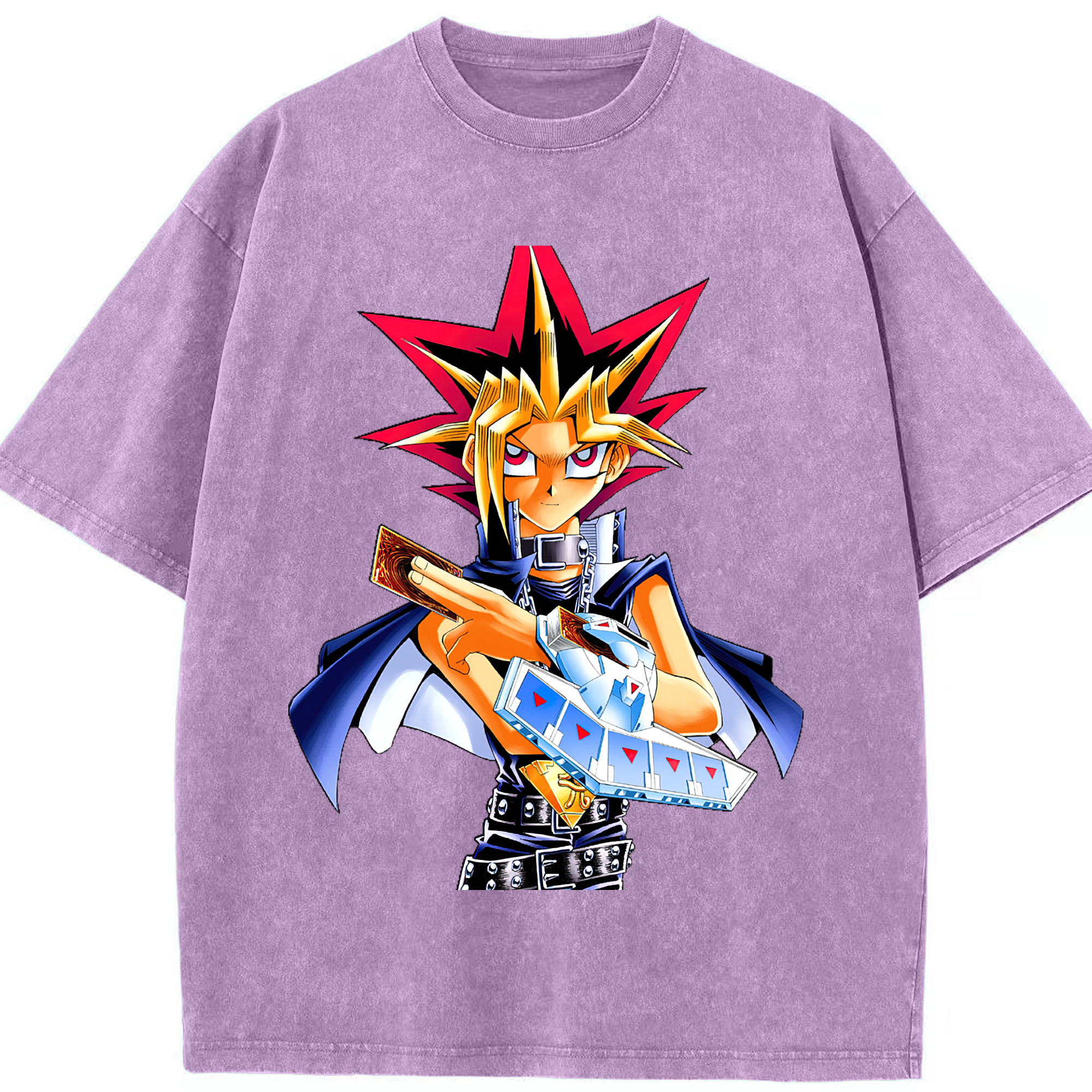 （画像用） 遊☆戯☆王 Yu-Gi-Oh! 綿100% ヴィンテージ風 半袖Tシャツ（フロントプリント）