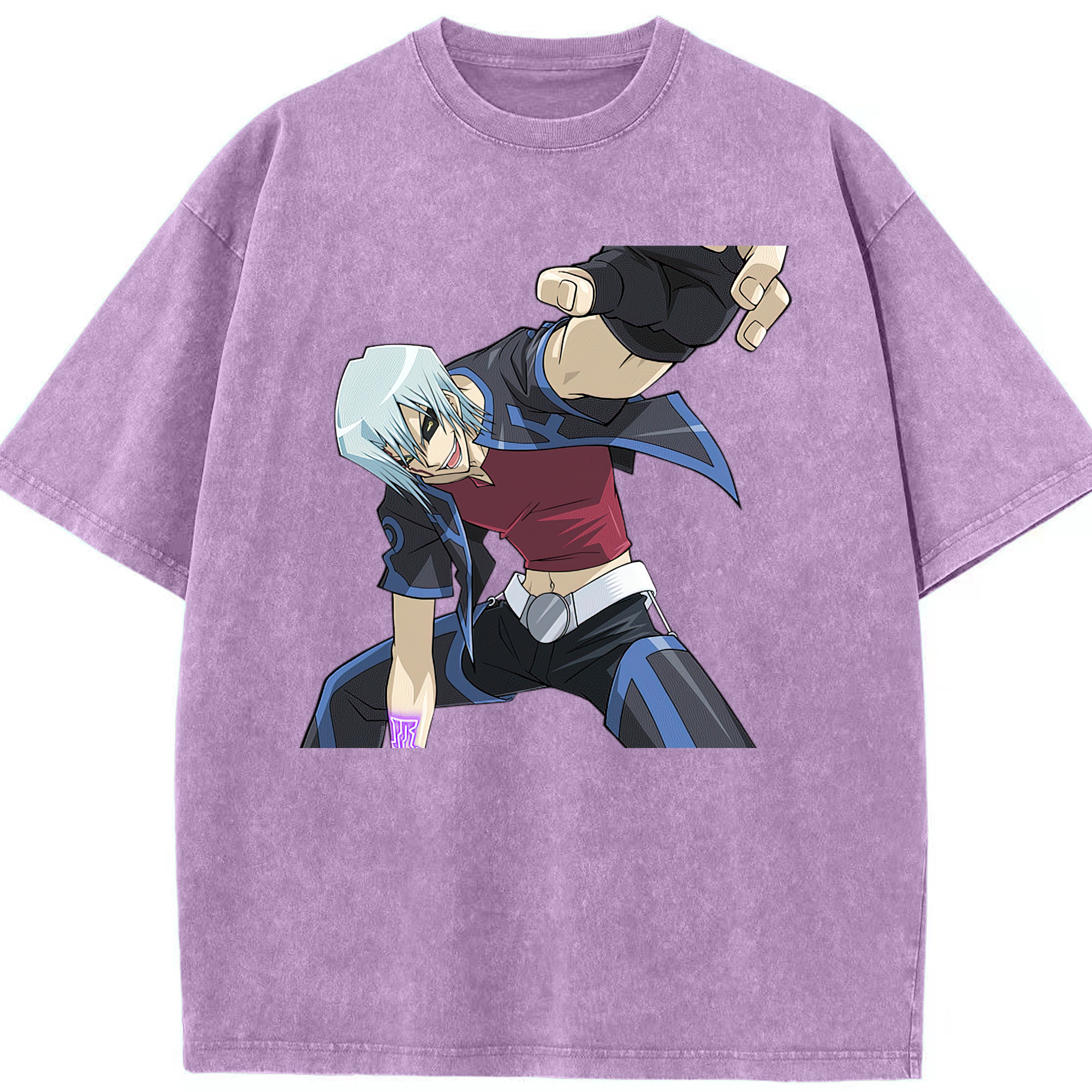 （画像用） 遊☆戯☆王 Yu-Gi-Oh! 綿100% ヴィンテージ風 半袖Tシャツ（フロントプリント）