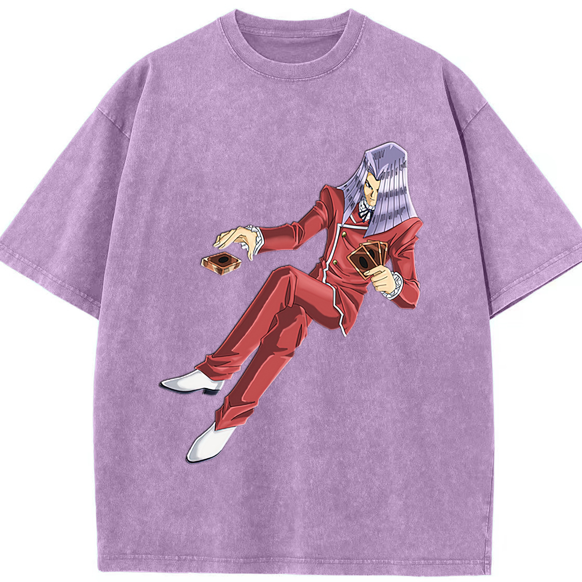 （画像用） 遊☆戯☆王 Yu-Gi-Oh! 綿100% ヴィンテージ風 半袖Tシャツ（フロントプリント）