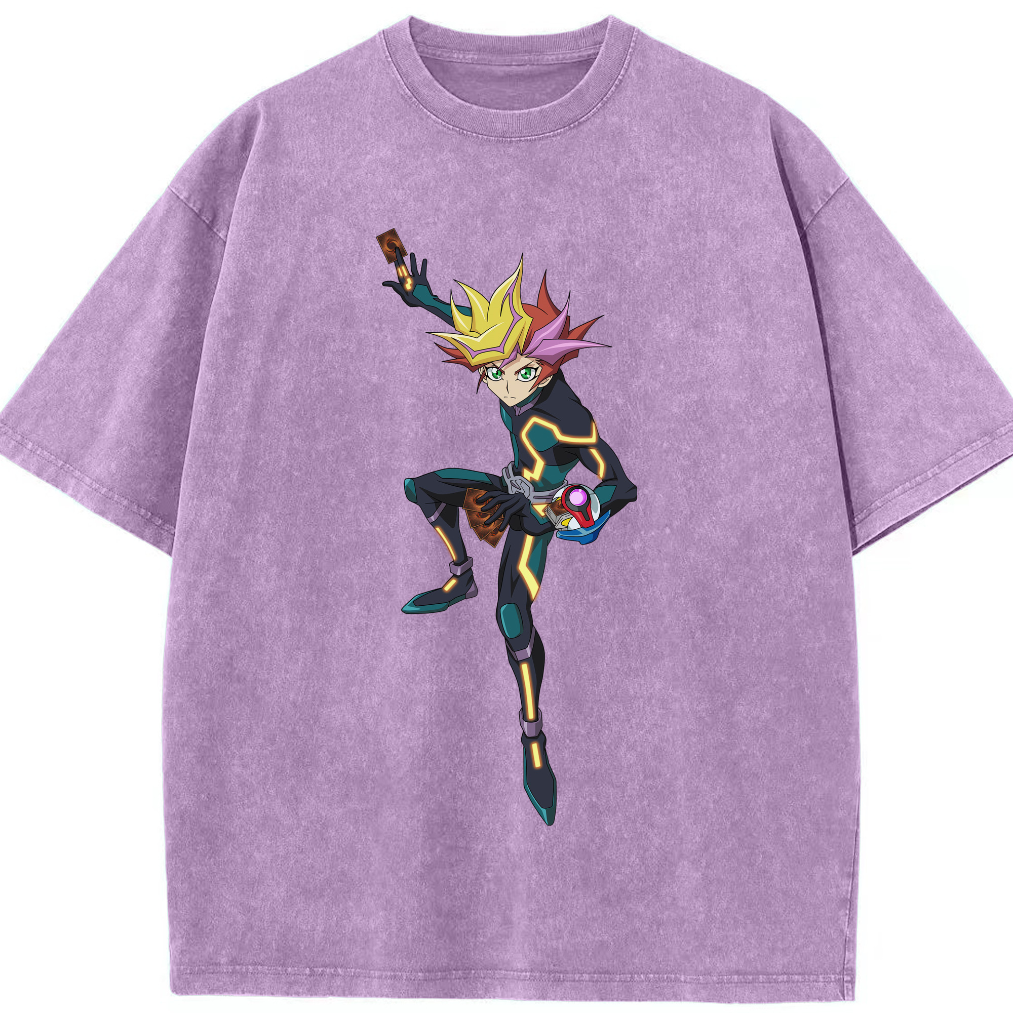 （画像用） 遊☆戯☆王 Yu-Gi-Oh! 綿100% ヴィンテージ風 半袖Tシャツ（フロントプリント）