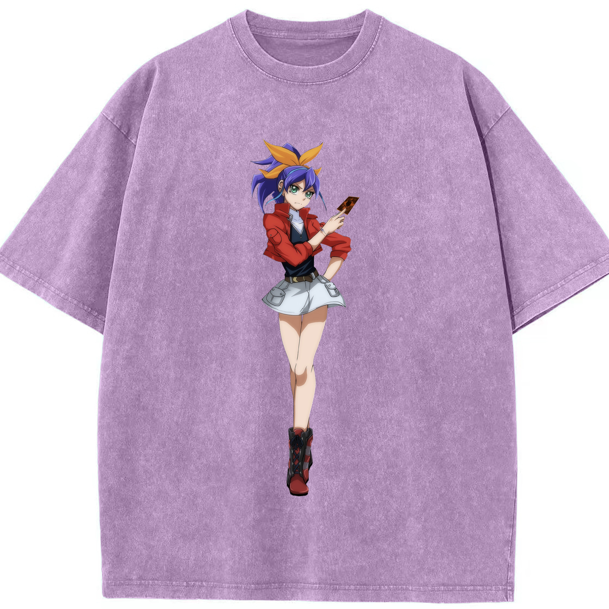 （画像用） 遊☆戯☆王 Yu-Gi-Oh! 綿100% ヴィンテージ風 半袖Tシャツ（フロントプリント）