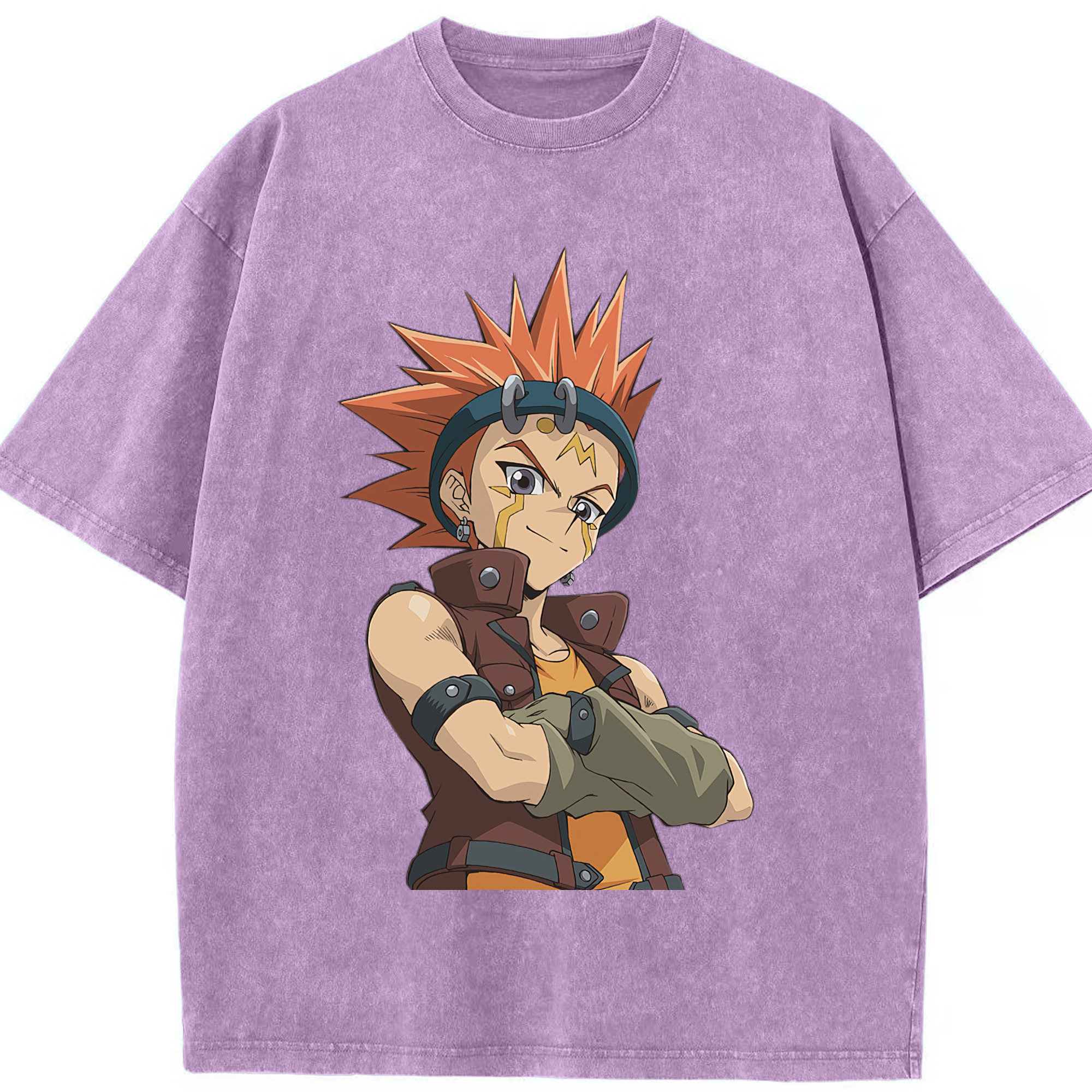 （画像用） 遊☆戯☆王 Yu-Gi-Oh! 綿100% ヴィンテージ風 半袖Tシャツ（フロントプリント）