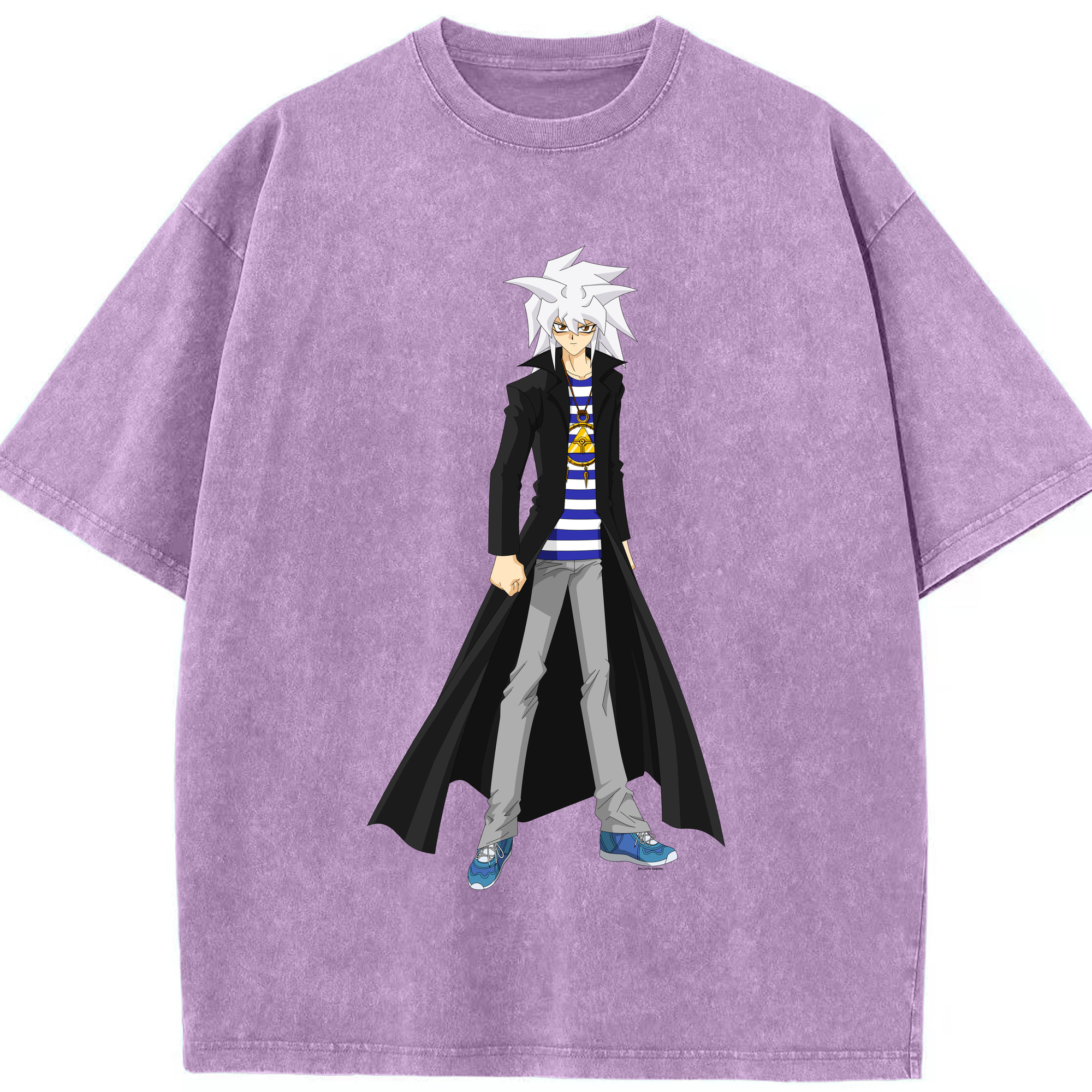 （画像用） 遊☆戯☆王 Yu-Gi-Oh! 綿100% ヴィンテージ風 半袖Tシャツ（フロントプリント）