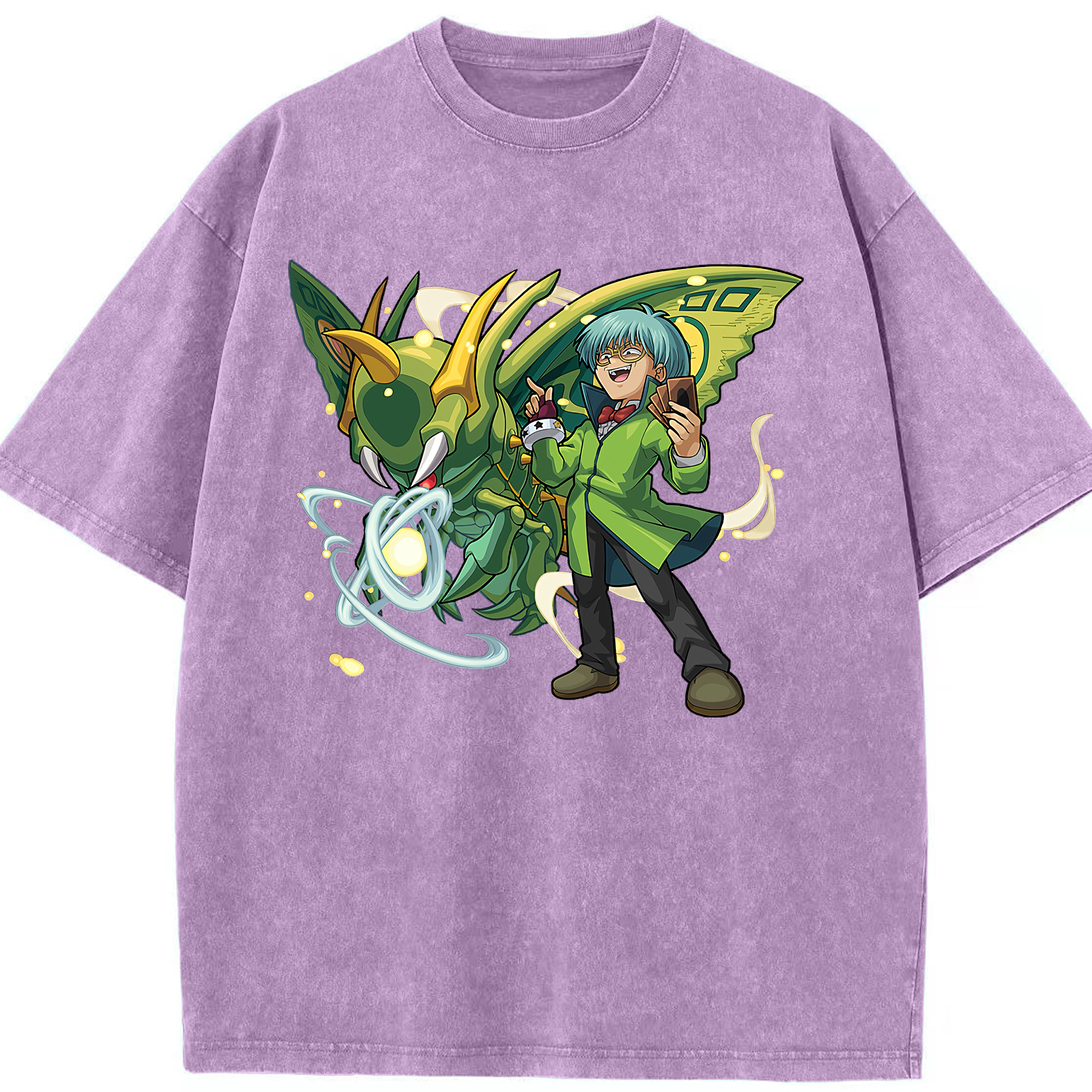 （画像用） 遊☆戯☆王 Yu-Gi-Oh! 綿100% ヴィンテージ風 半袖Tシャツ（フロントプリント）