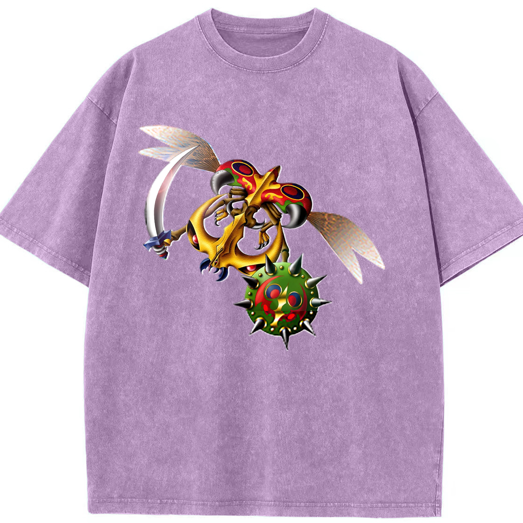 （画像用） 遊☆戯☆王 Yu-Gi-Oh! 綿100% ヴィンテージ風 半袖Tシャツ（フロントプリント）