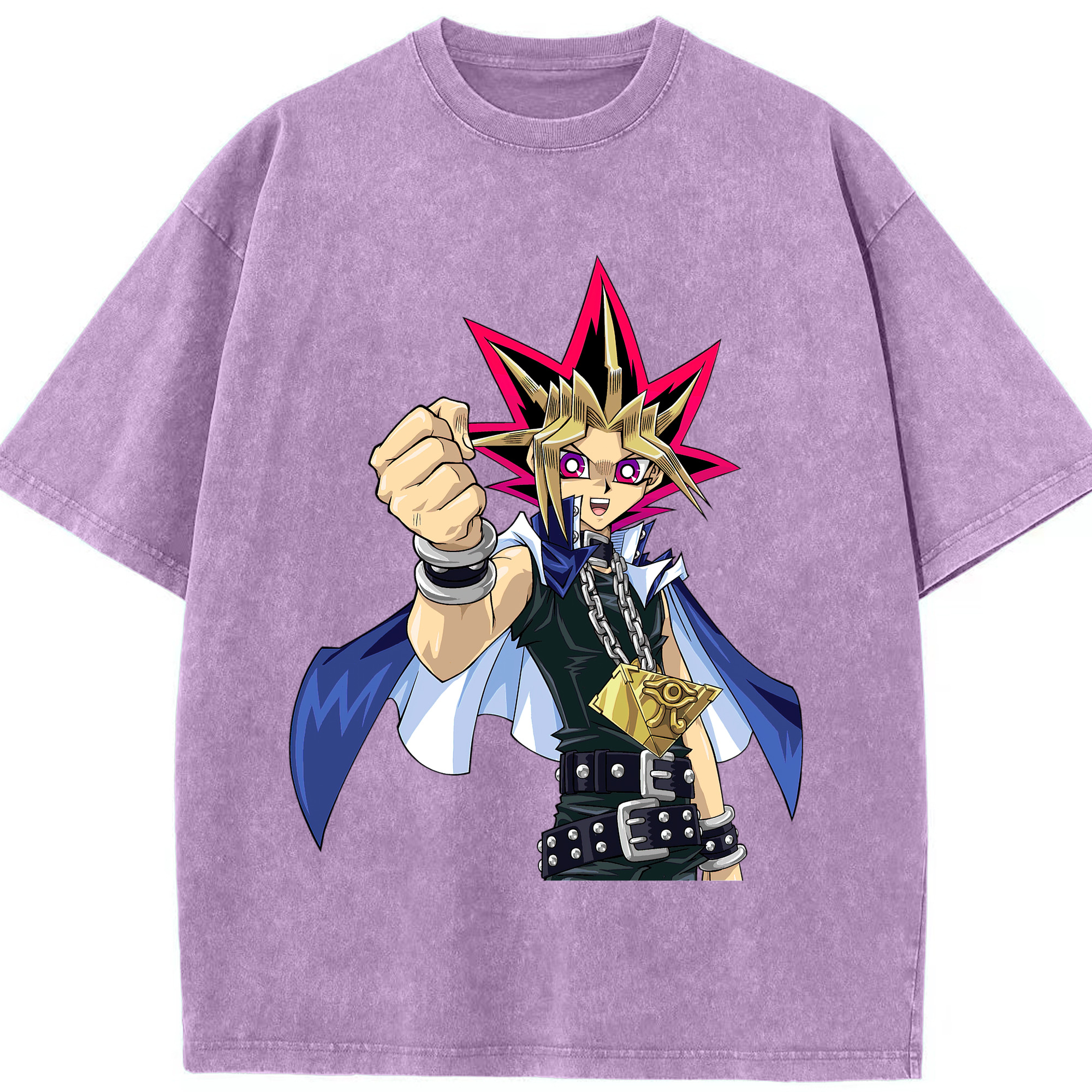 （画像用） 遊☆戯☆王 Yu-Gi-Oh! 綿100% ヴィンテージ風 半袖Tシャツ（フロントプリント）