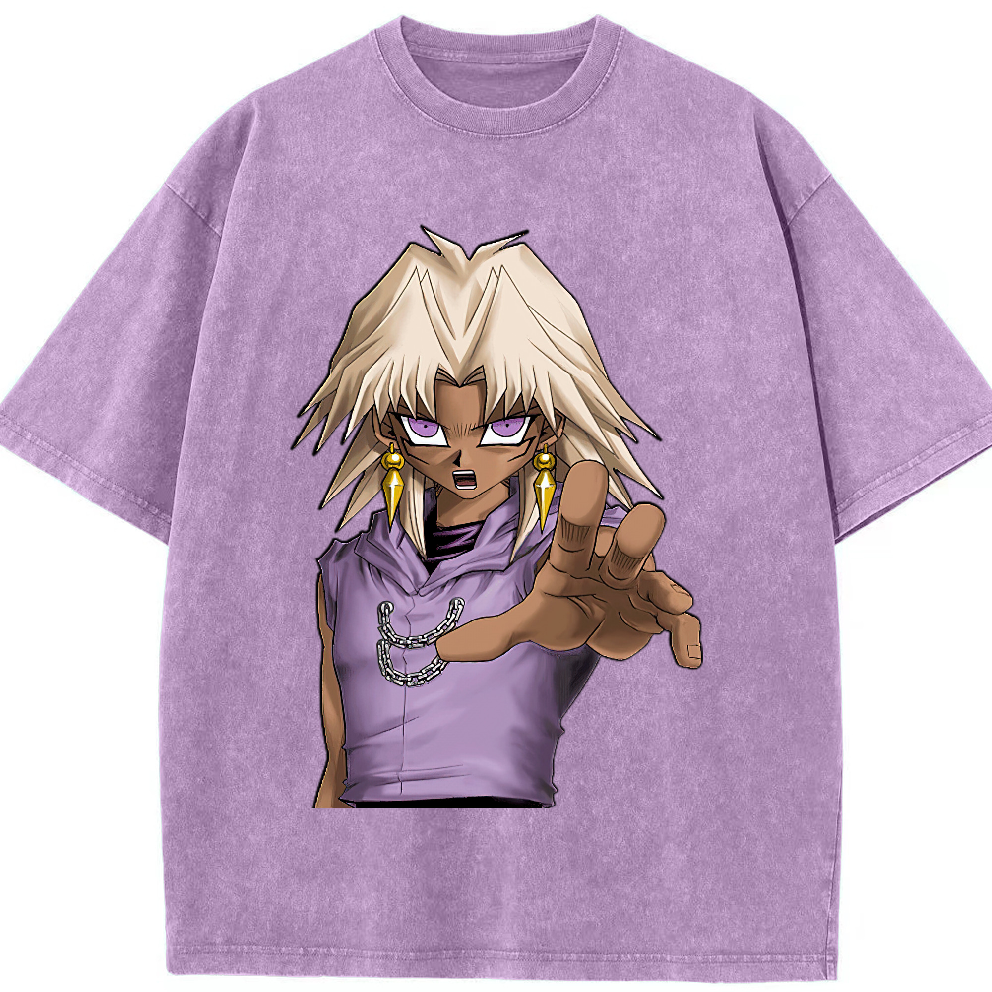 （画像用） 遊☆戯☆王 Yu-Gi-Oh! 綿100% ヴィンテージ風 半袖Tシャツ（フロントプリント）