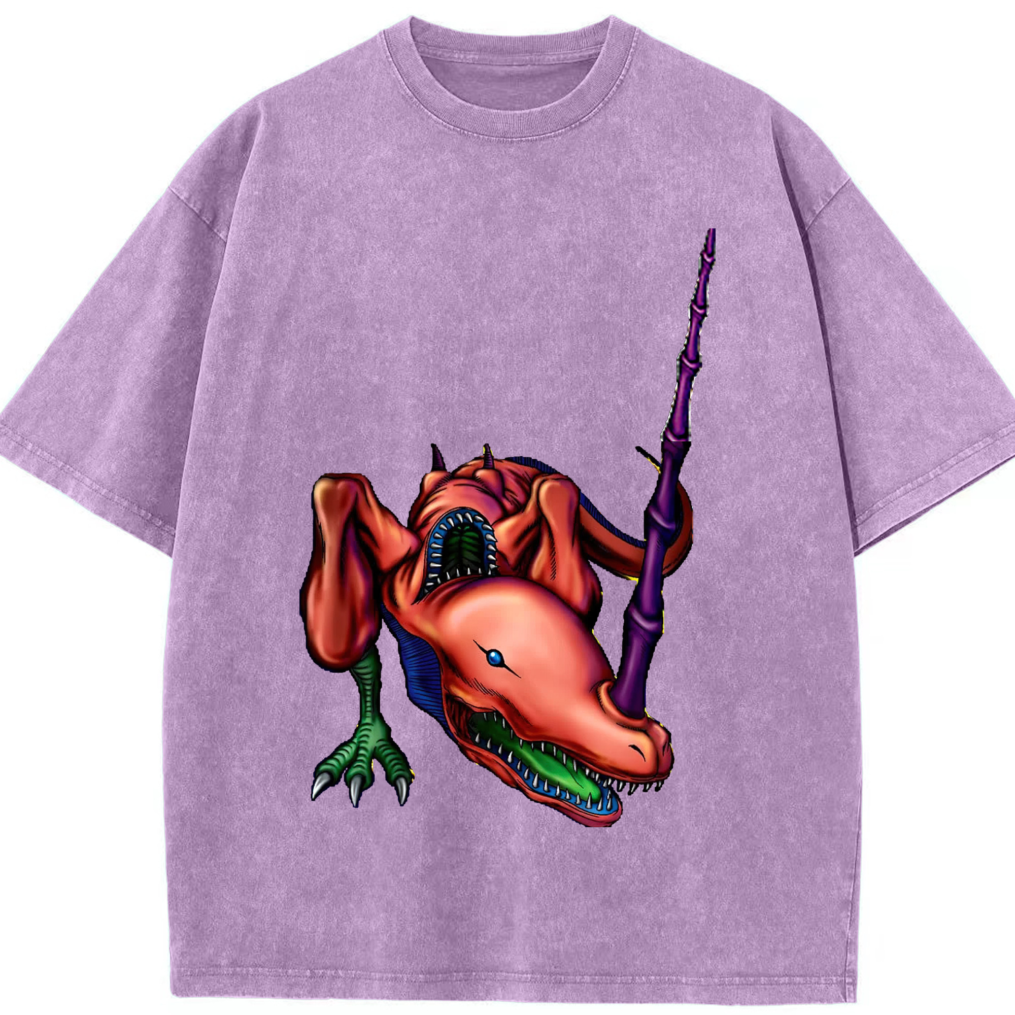 （画像用） 遊☆戯☆王 Yu-Gi-Oh! 綿100% ヴィンテージ風 半袖Tシャツ（フロントプリント）