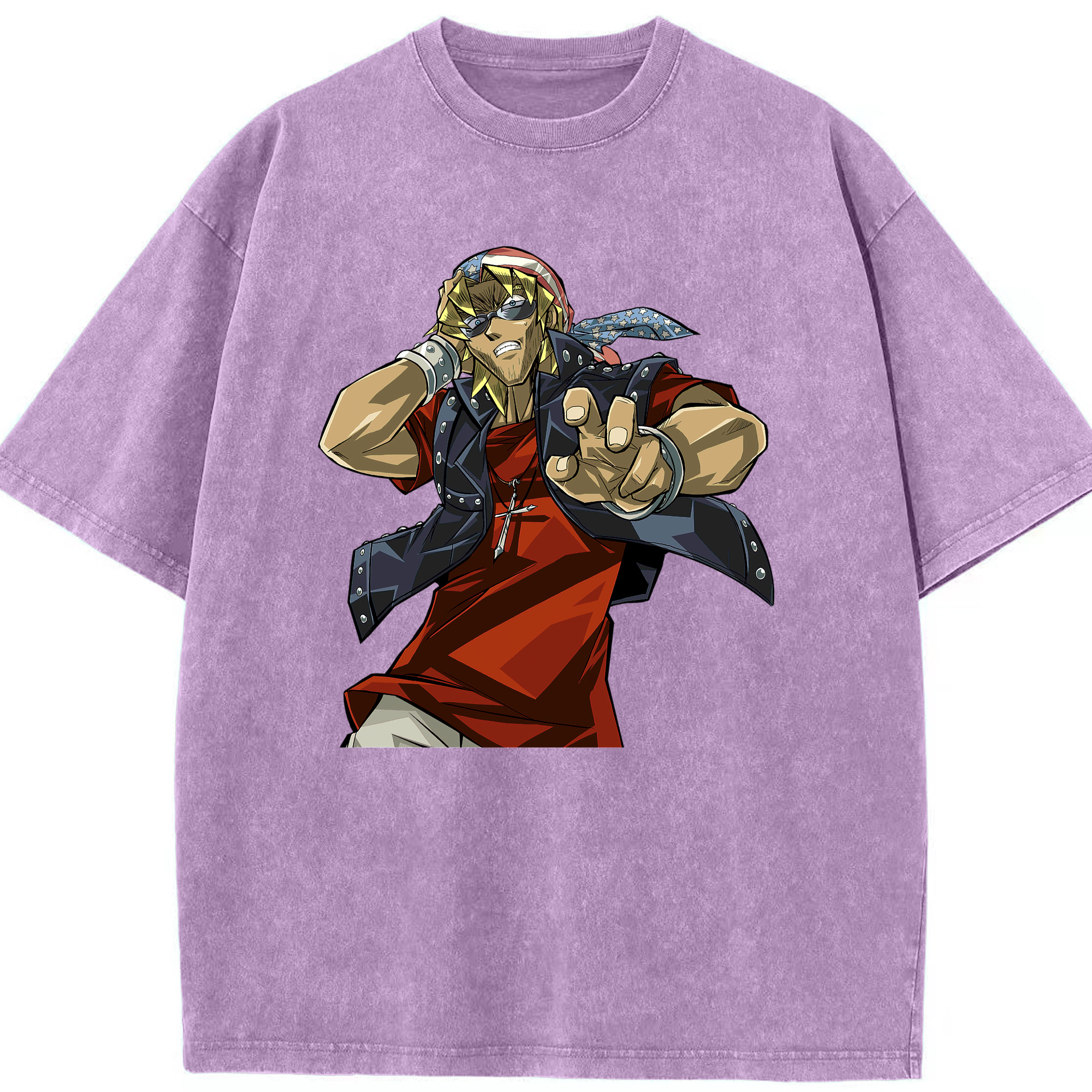 （画像用） 遊☆戯☆王 Yu-Gi-Oh! 綿100% ヴィンテージ風 半袖Tシャツ（フロントプリント）