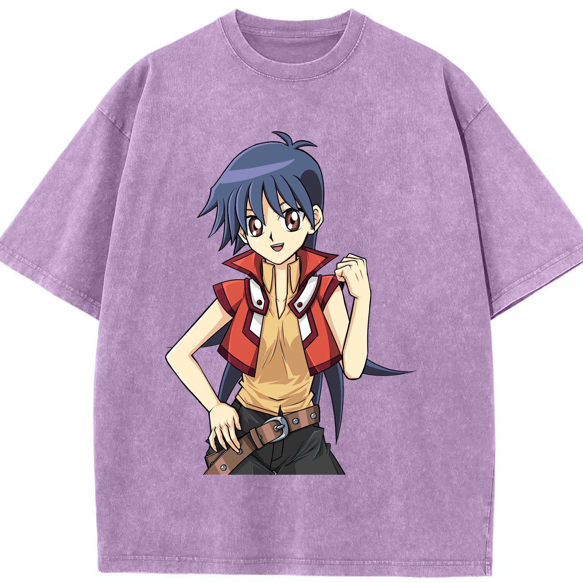 （画像用） 遊☆戯☆王 Yu-Gi-Oh! 綿100% ヴィンテージ風 半袖Tシャツ（フロントプリント）
