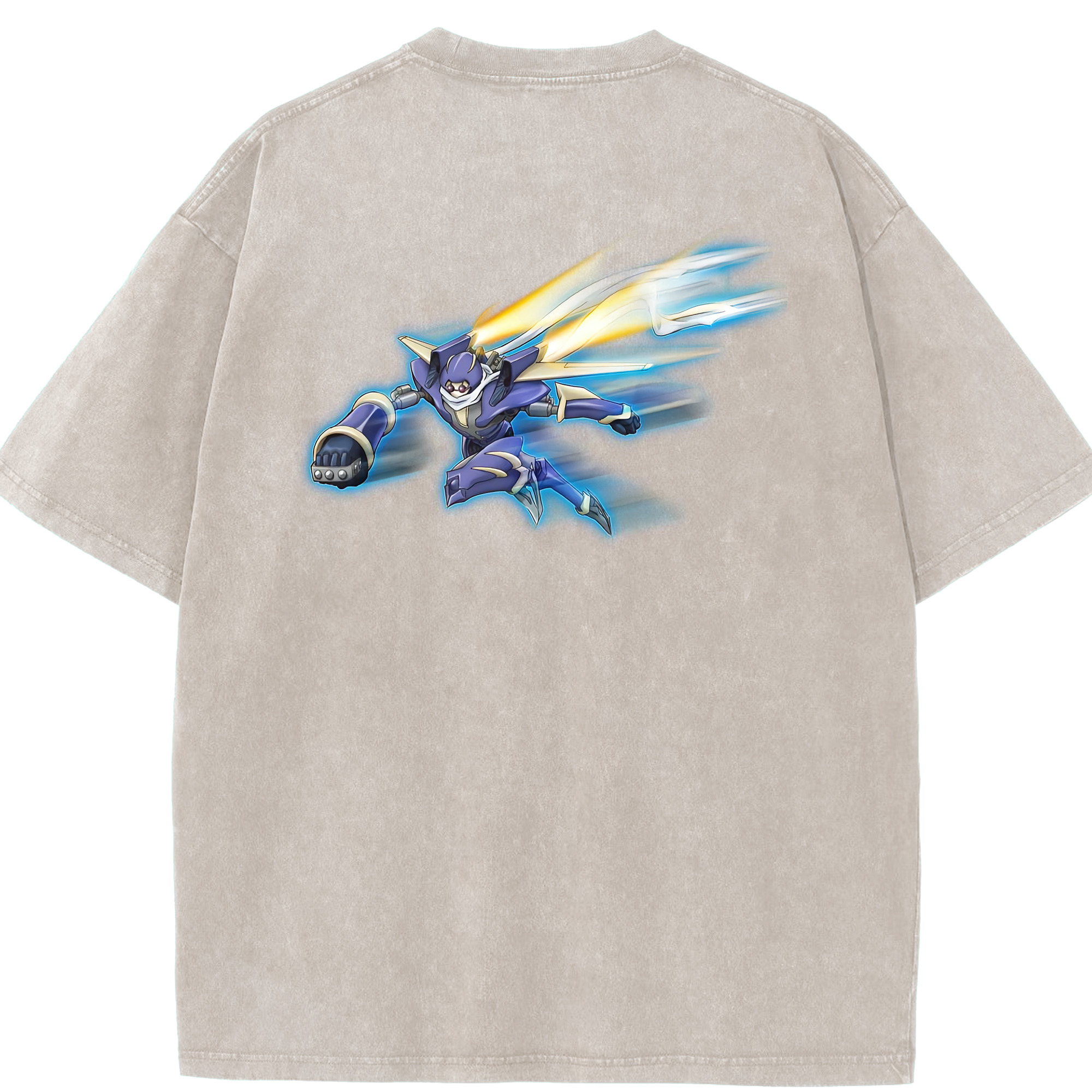 （画像用） 遊☆戯☆王 Yu-Gi-Oh! 綿100% ヴィンテージ風 半袖Tシャツ（背面プリント）