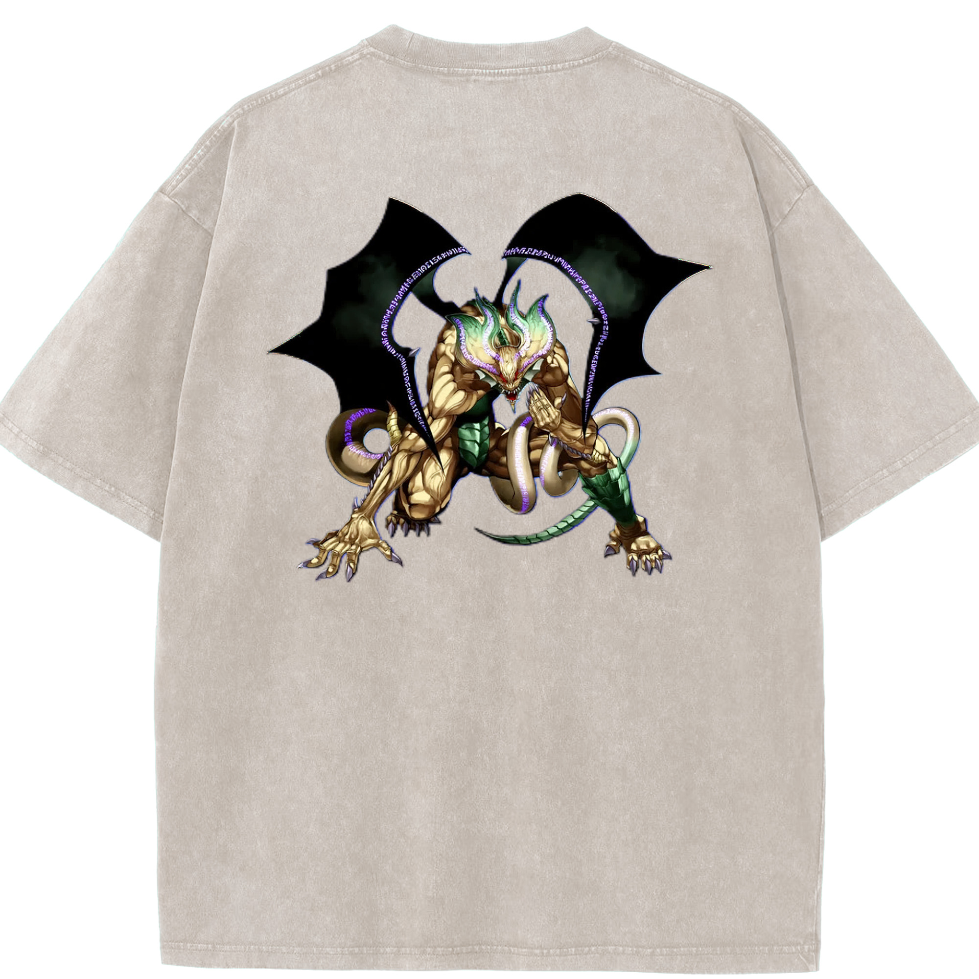 （画像用） 遊☆戯☆王 Yu-Gi-Oh! 綿100% ヴィンテージ風 半袖Tシャツ（背面プリント）